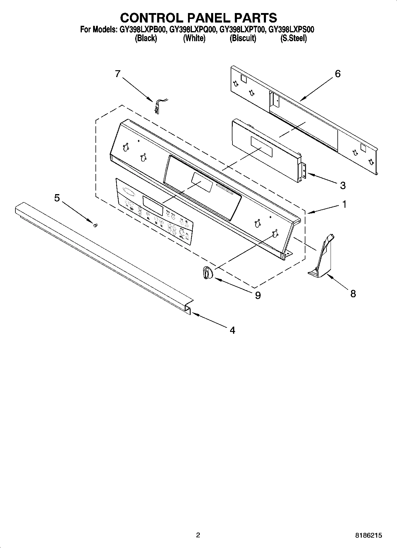 02 - CONTROL PANEL PARTS