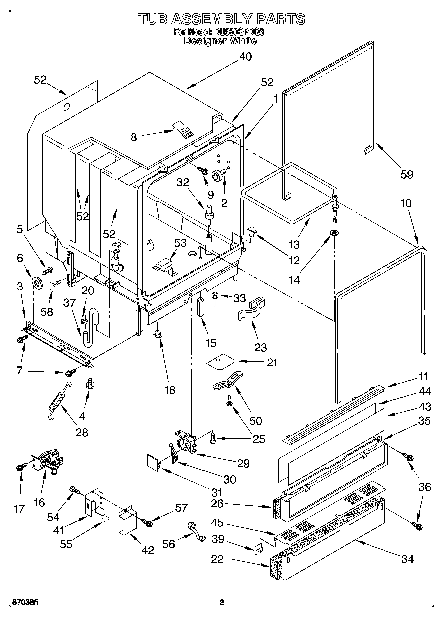03 - TUB ASSEMBLY