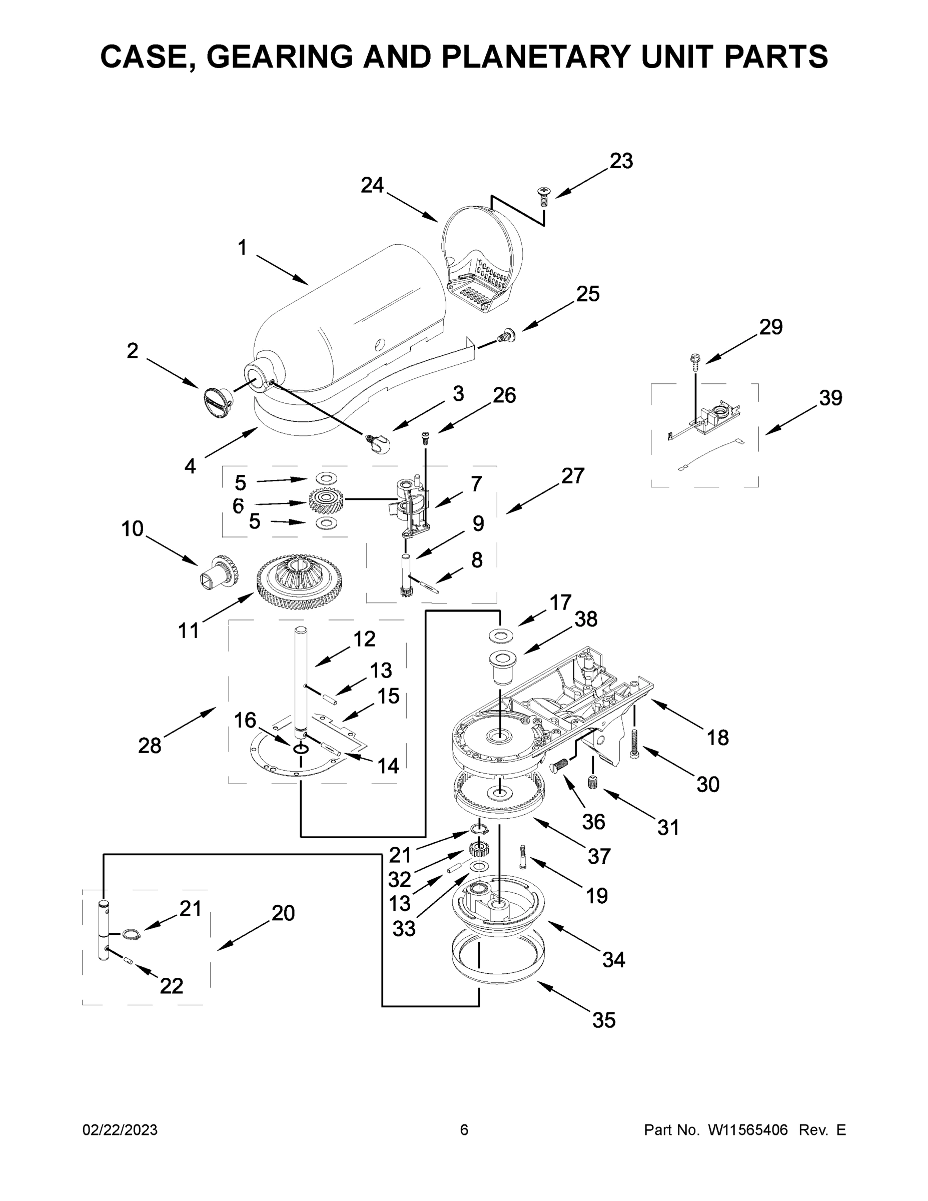 04 - CASE, GEARING AND PLANETARY UNIT PARTS