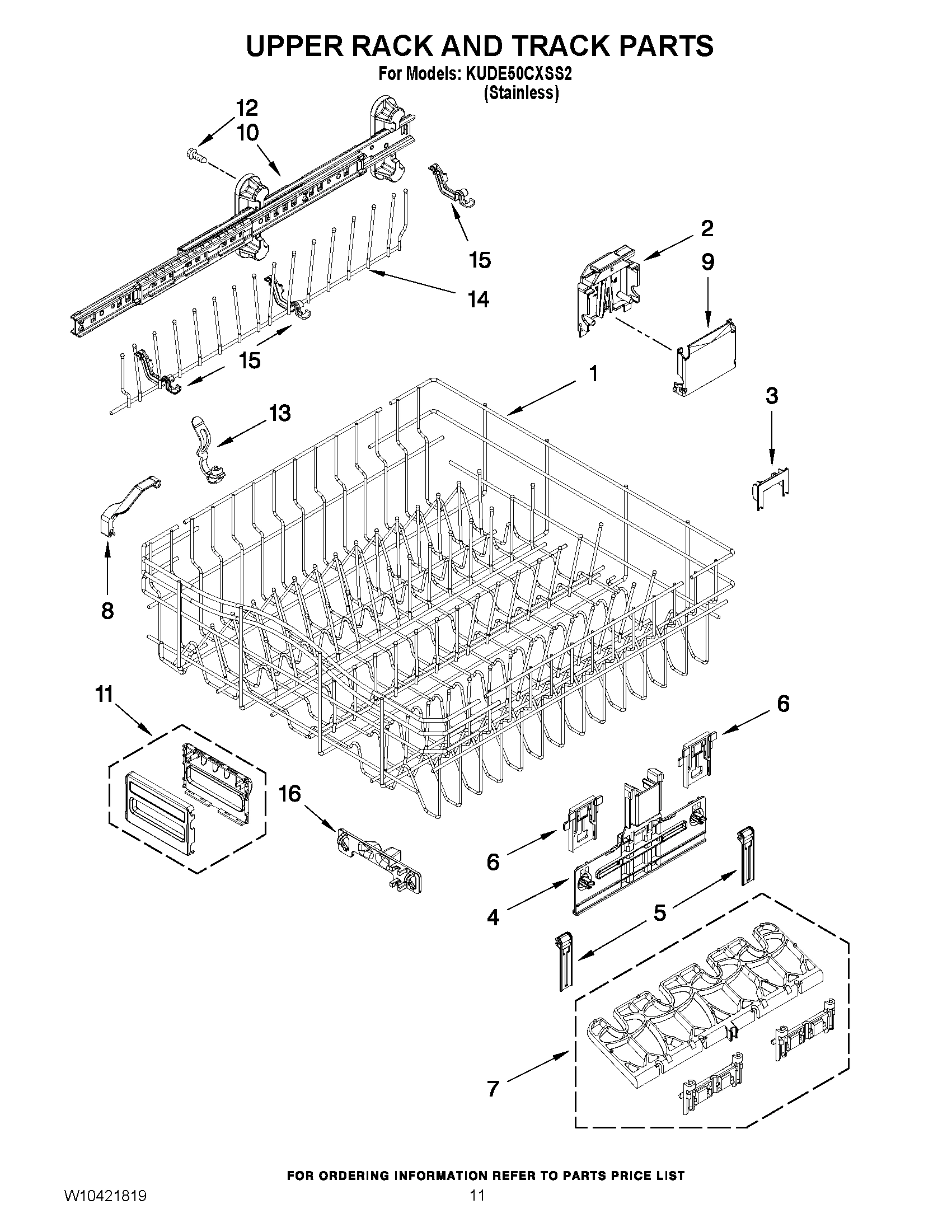 09 - UPPER RACK AND TRACK PARTS
