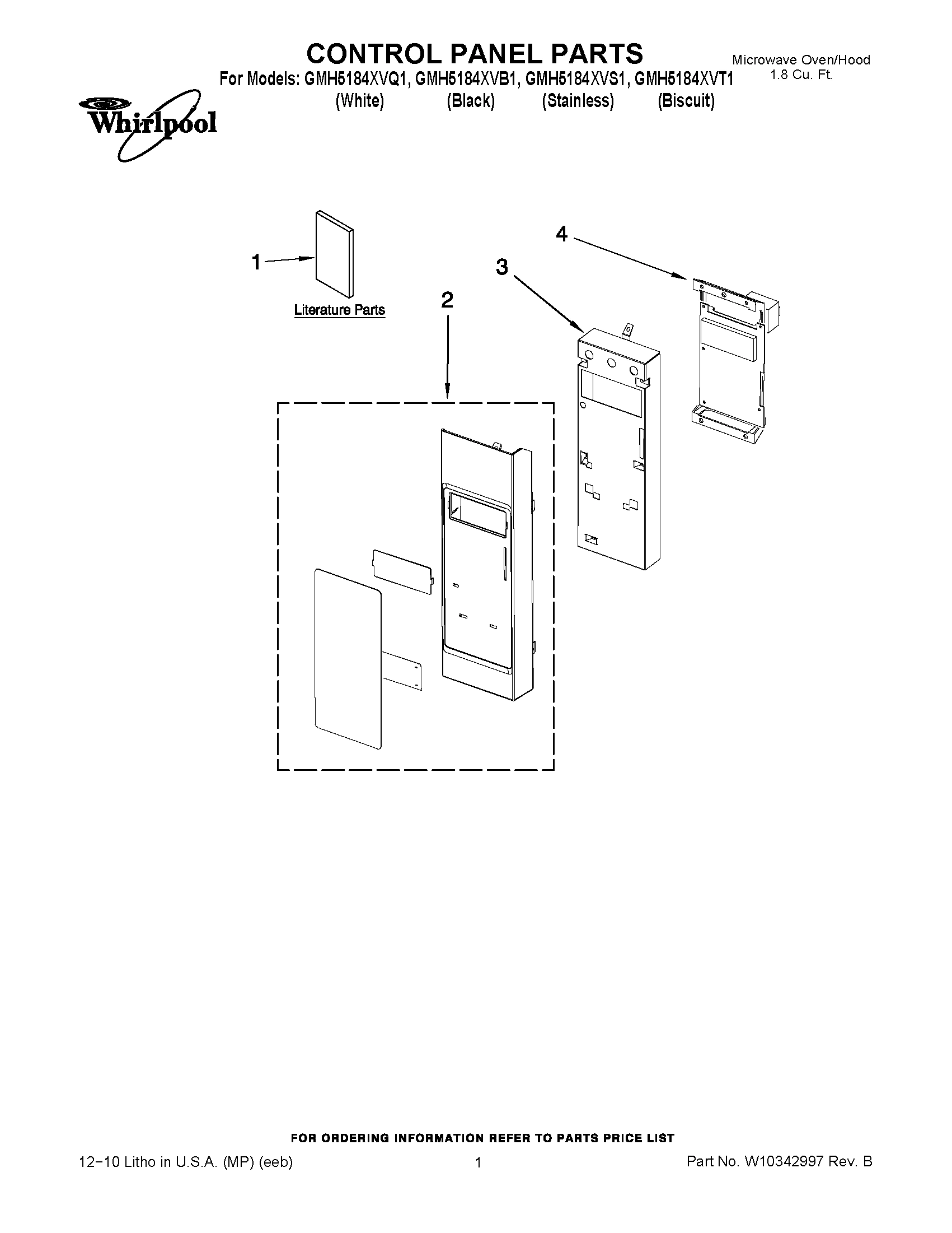 01 - CONTROL PANEL PARTS