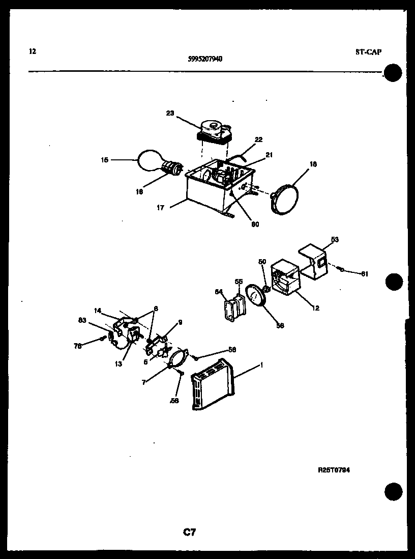 07 - REFRIGERATOR CONTROL ASSEMBLY, DAMP