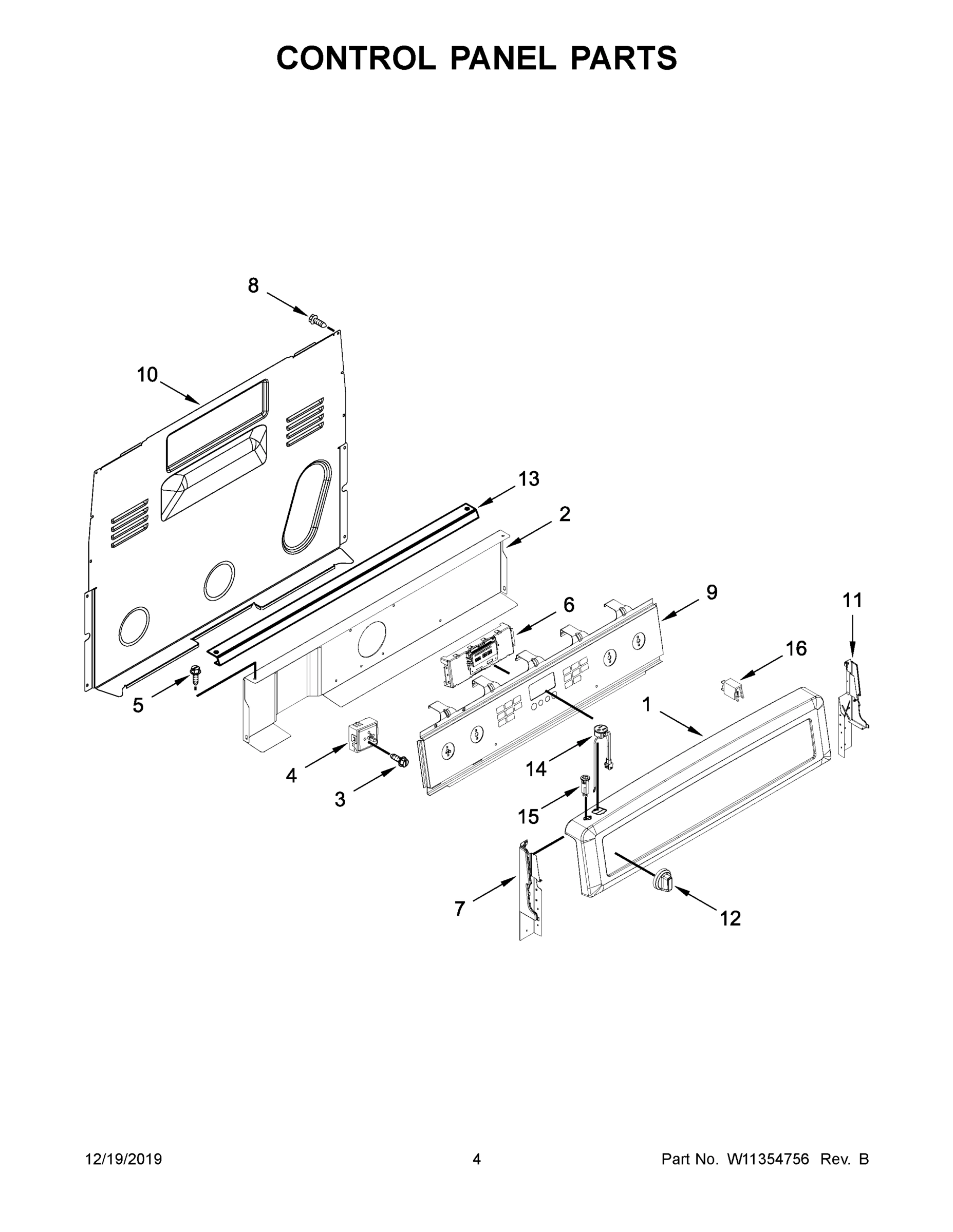03 - CONTROL PANEL PARTS