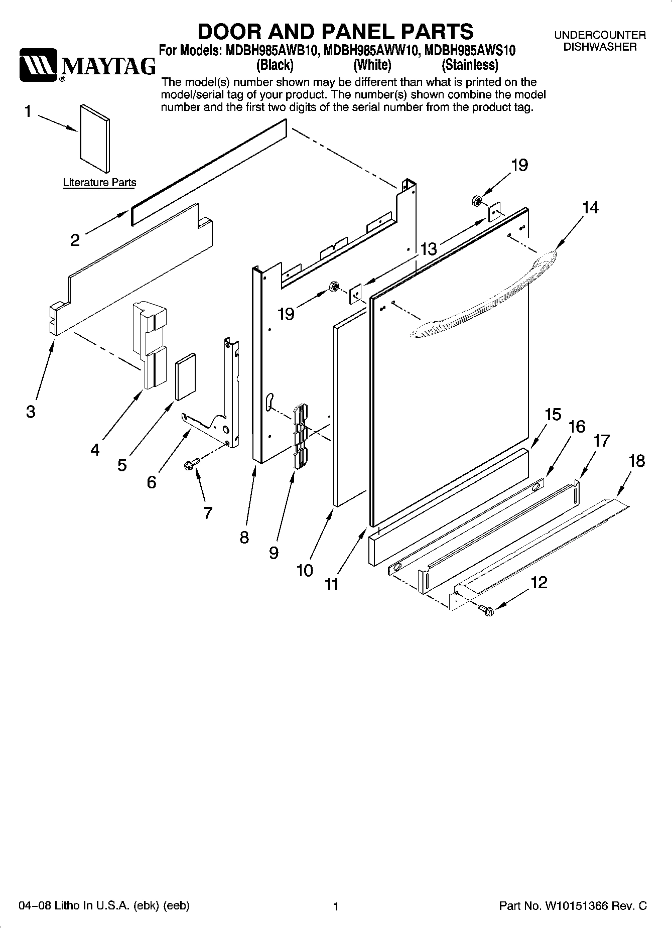 01 - DOOR AND PANEL PARTS