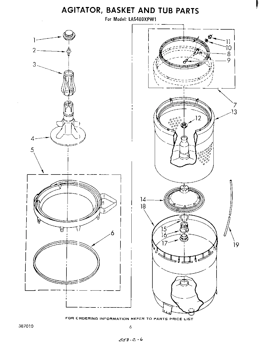 04 - AGITATOR, BASKET AND TUB