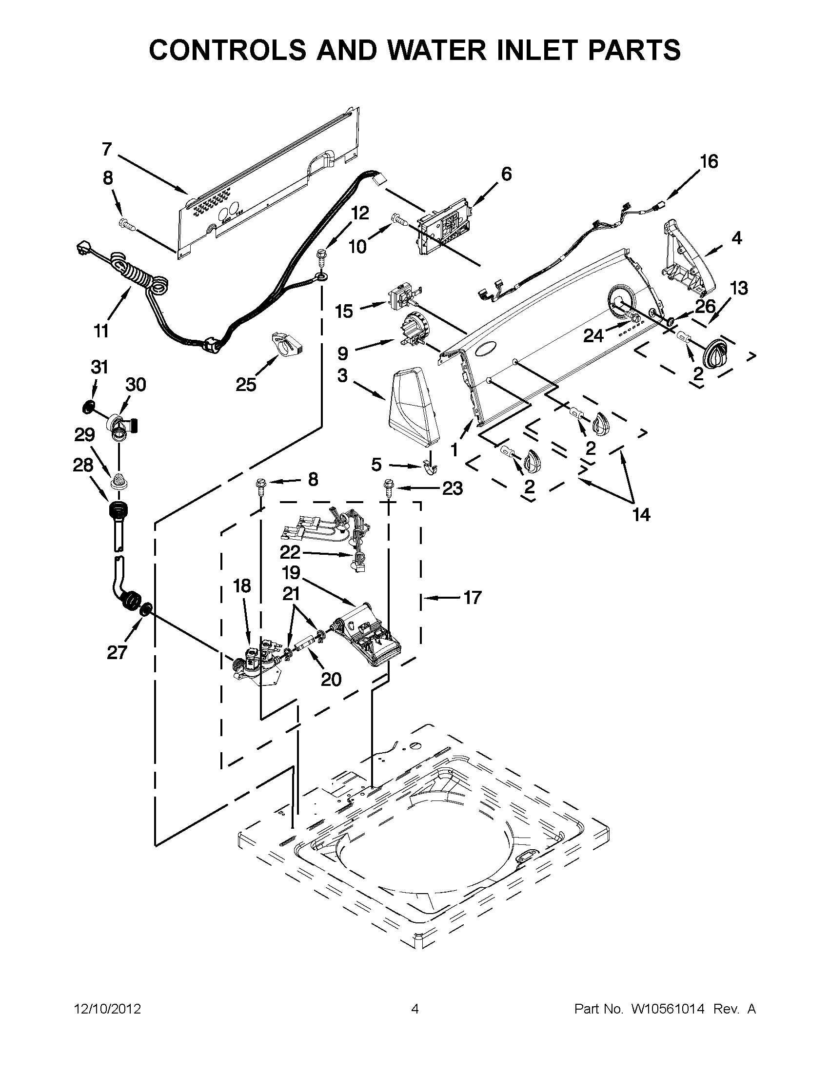 02 - CONTROLS AND WATER INLET PARTS