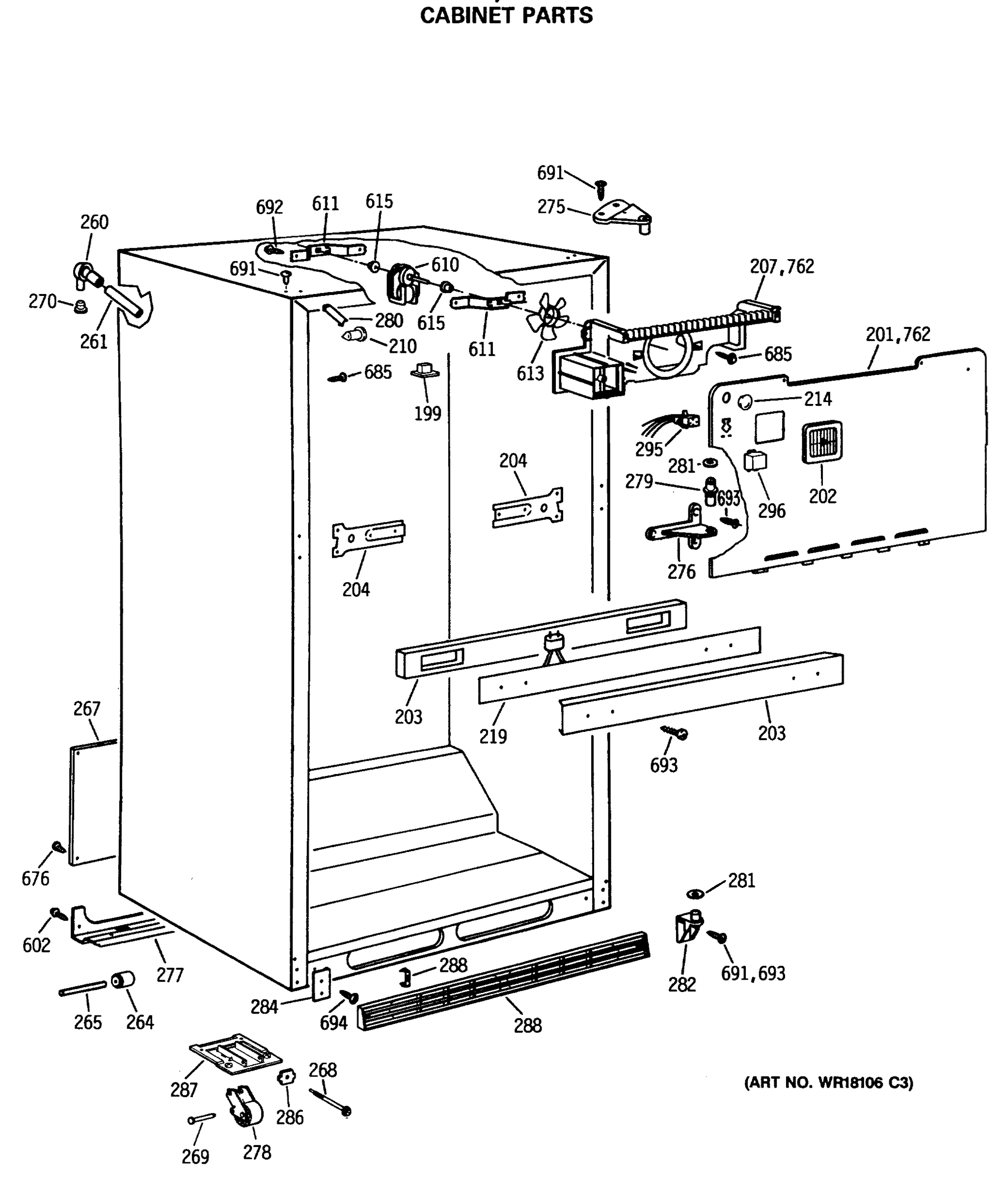 CABINET PARTS