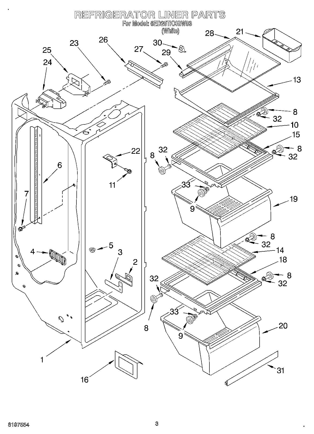 02 - REFRIGERATOR LINER
