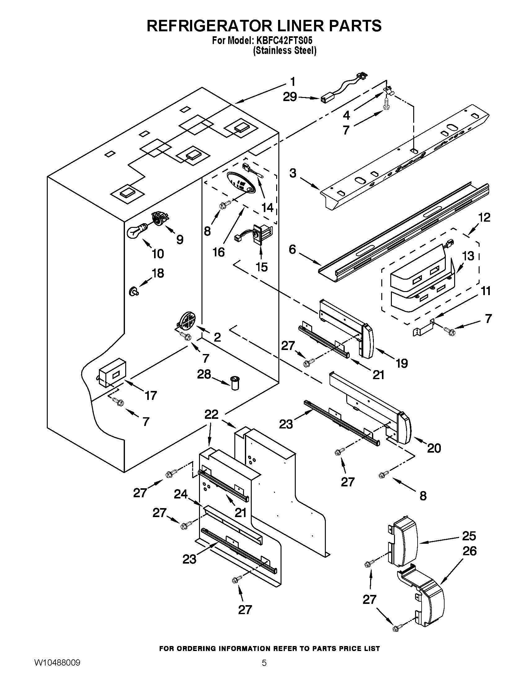 04 - REFRIGERATOR LINER PARTS