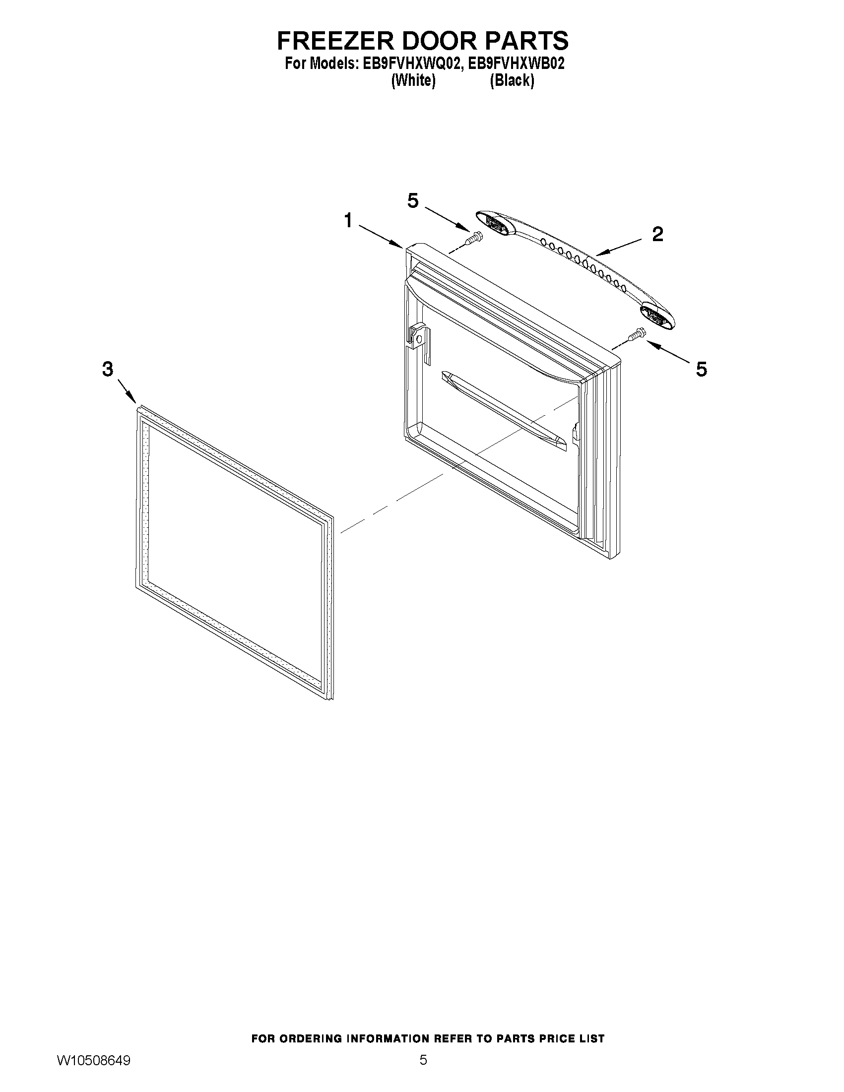 03 - FREEZER DOOR PARTS