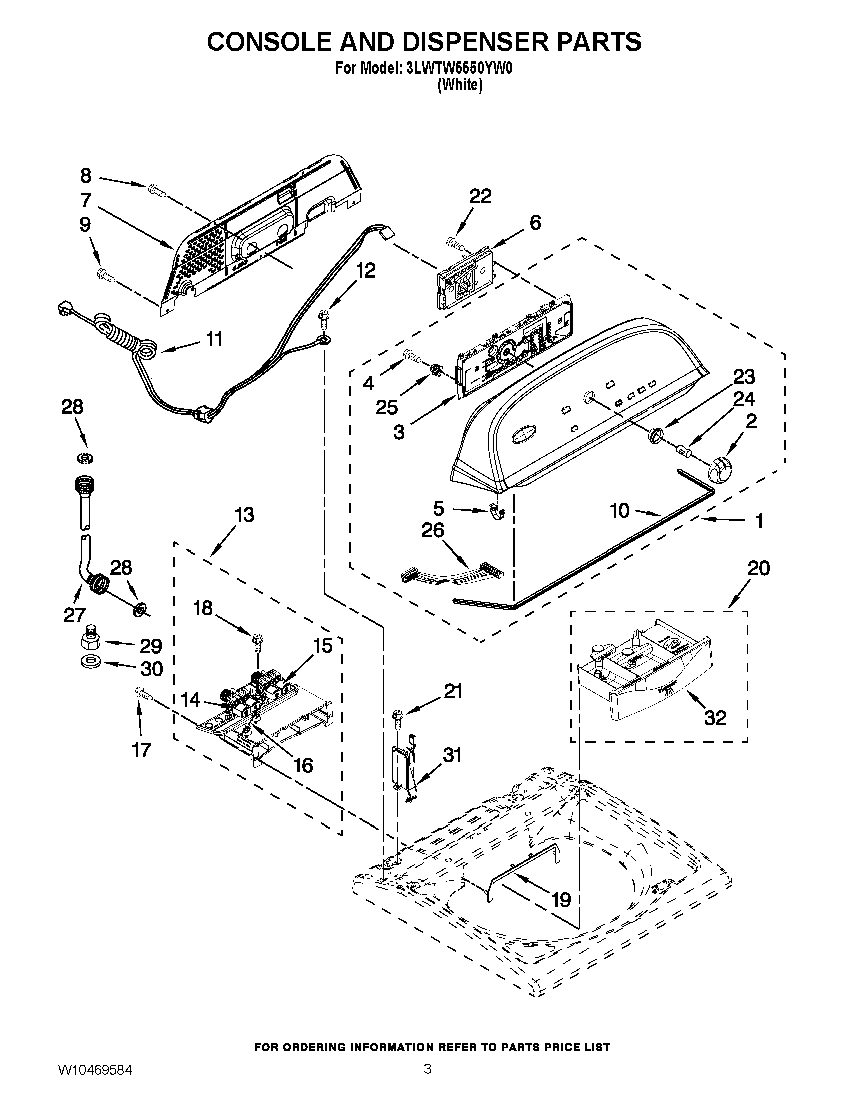 02 - CONSOLE AND DISPENSER PARTS