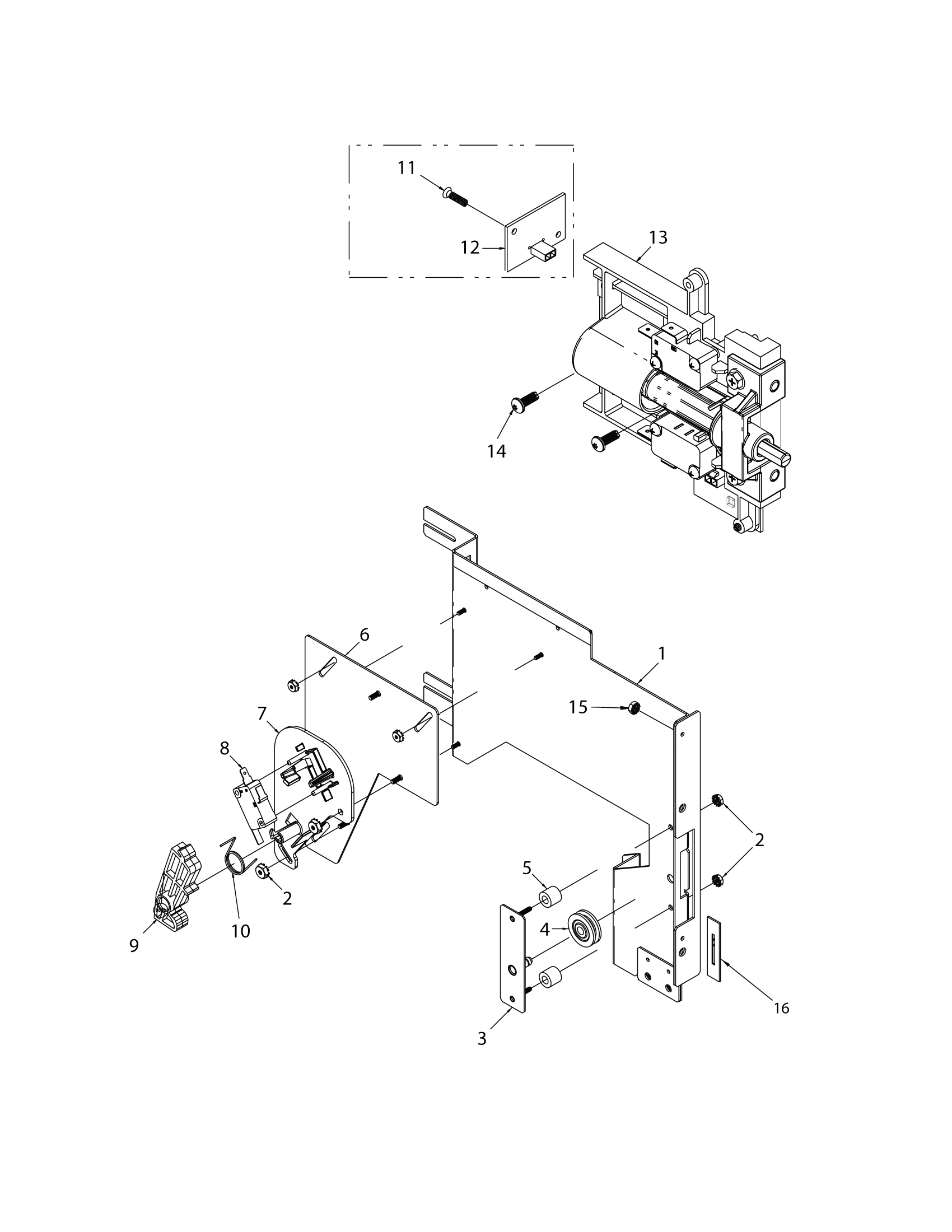 INTERLOCK / BRACKETS / LAMP - LEFT