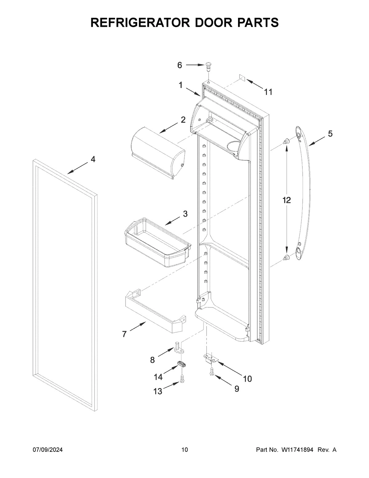 06 - REFRIGERATOR DOOR PARTS