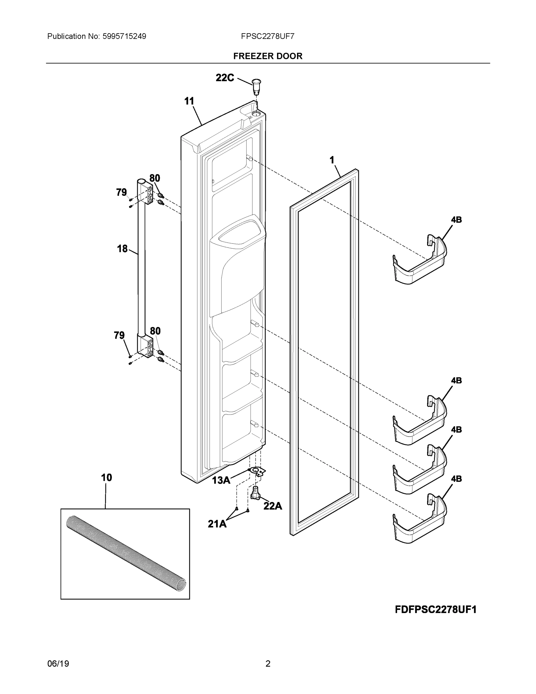 02 - FREEZER DOOR