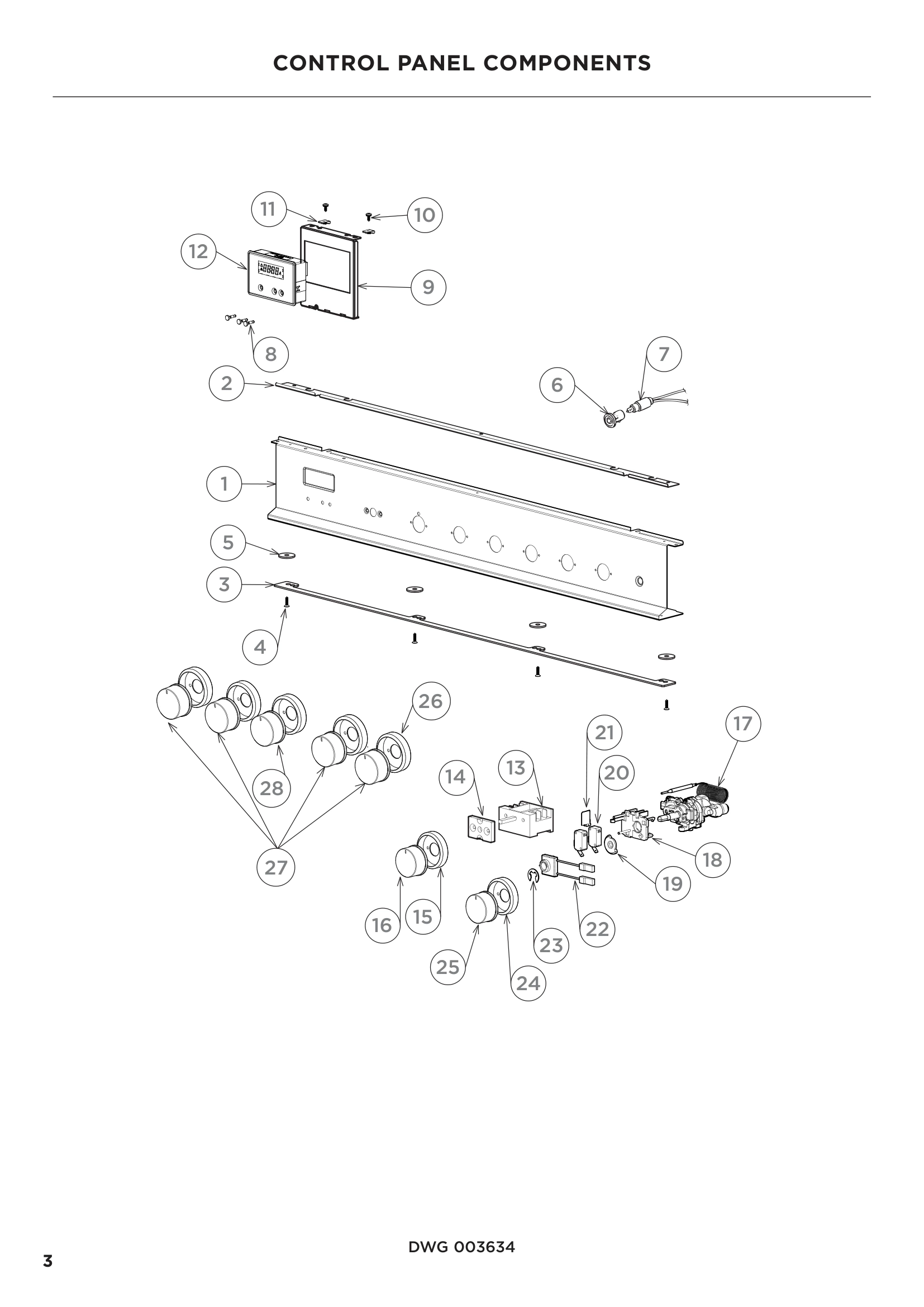CONTROL PANEL COMPONENTS
