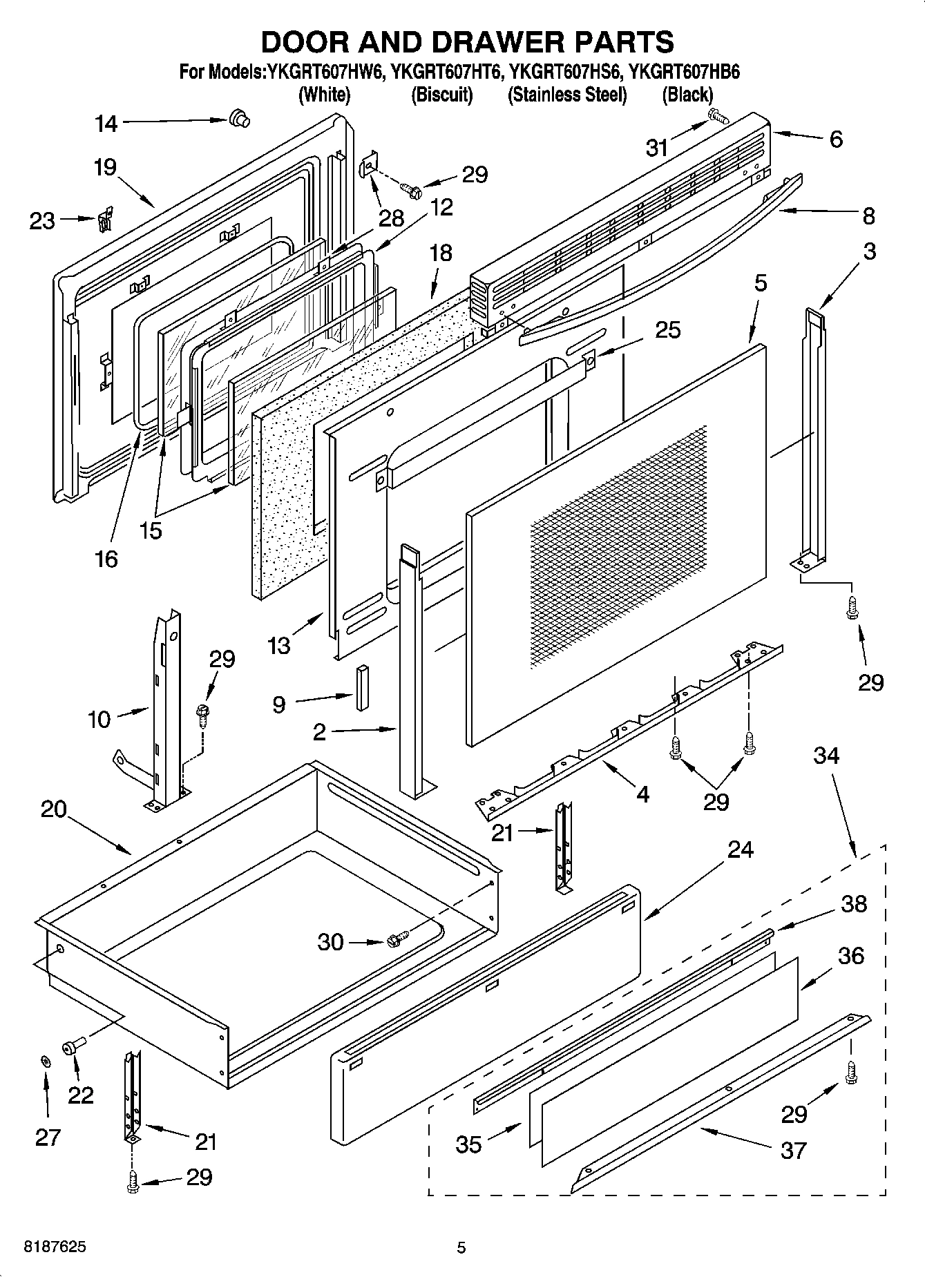04 - DOOR AND DRAWER PARTS