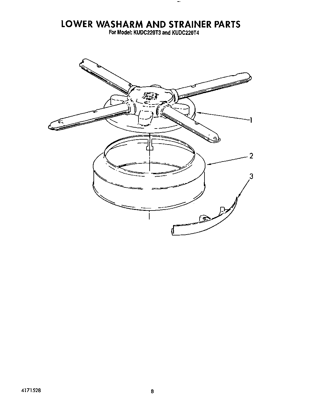 06 - LOWER WASHARM AND STRAINER