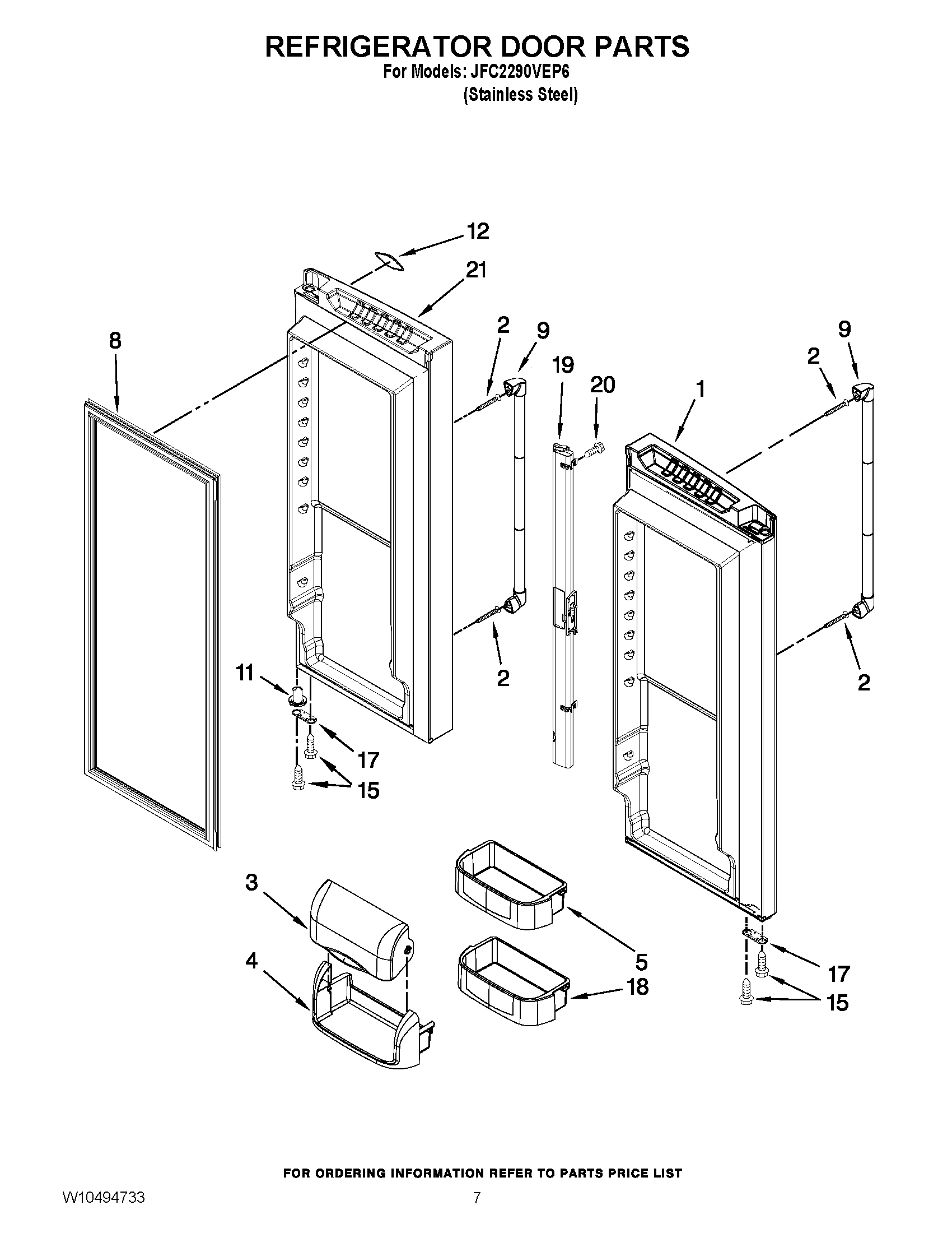 04 - REFRIGERATOR DOOR PARTS