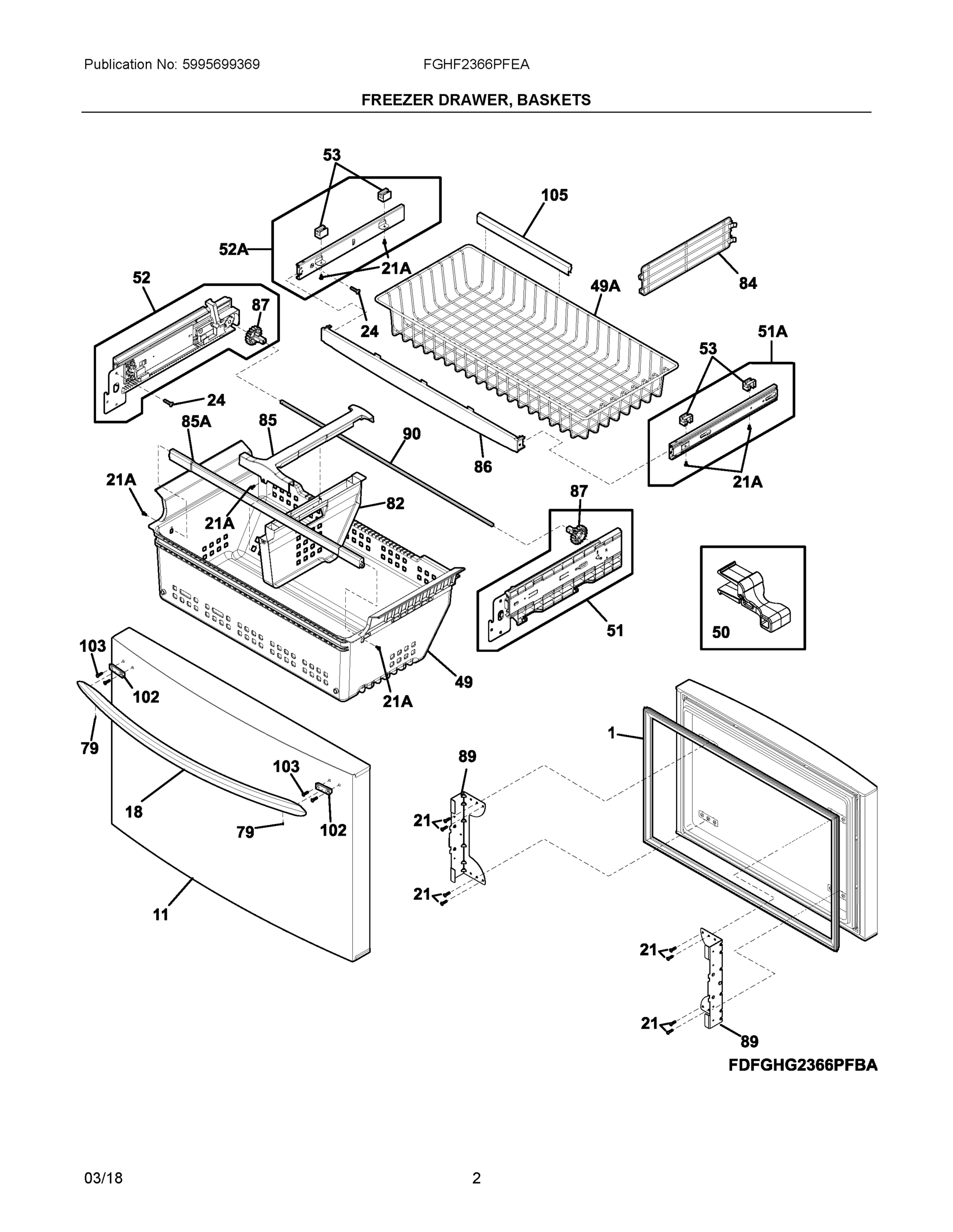02 - FREEZER DRAWER, BASKETS