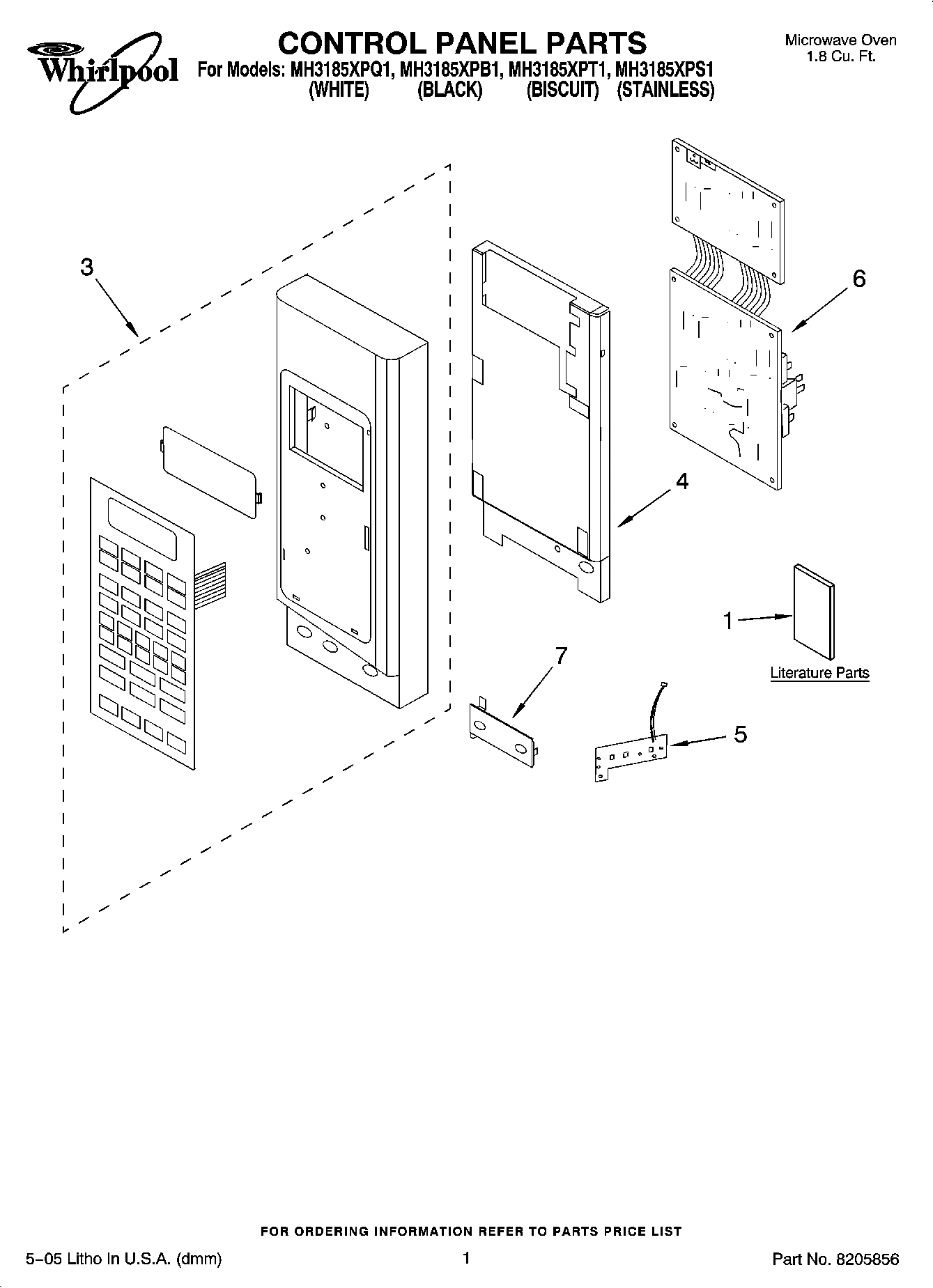 01 - CONTROL PANEL PARTS