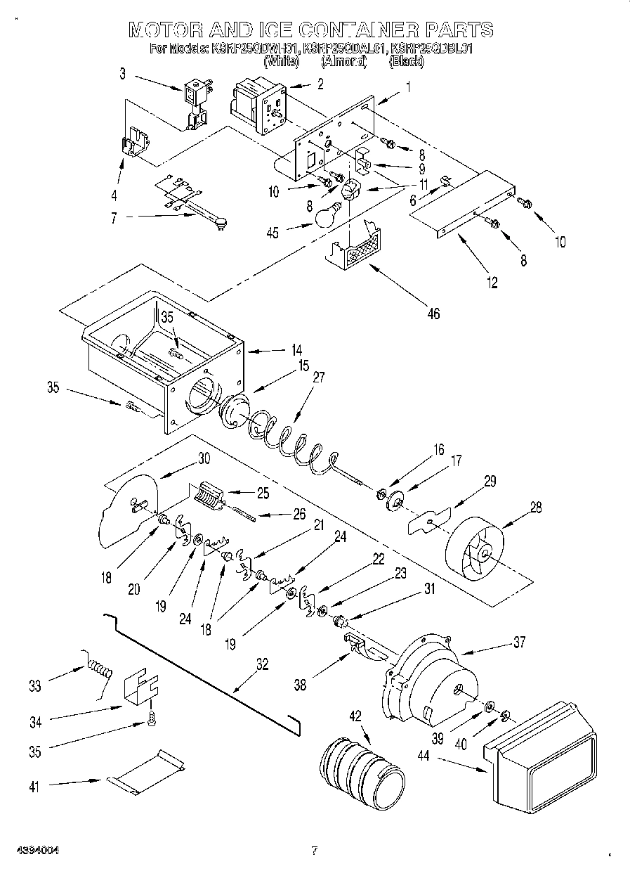 05 - MOTOR AND ICE CONTAINER