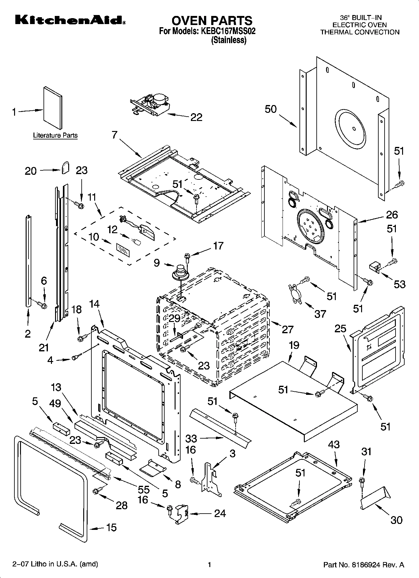01 - OVEN PARTS