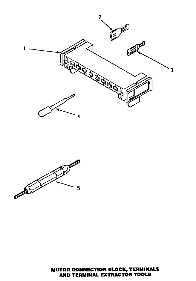 11 - MTR CONN BLOCK/TERM & EXTRACTOR TOOL