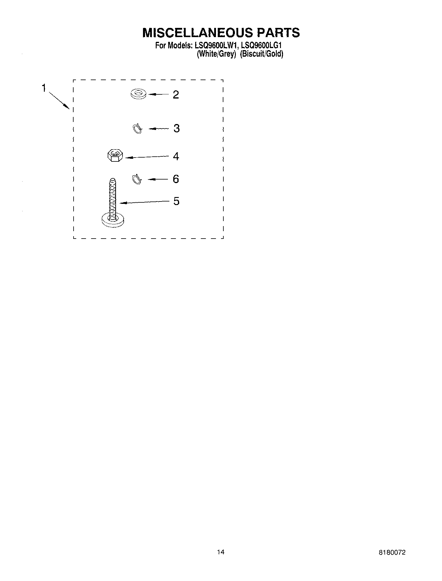 10 - MISCELLANEOUS PARTS OPTIONAL PARTS (NOT INCLUDED)