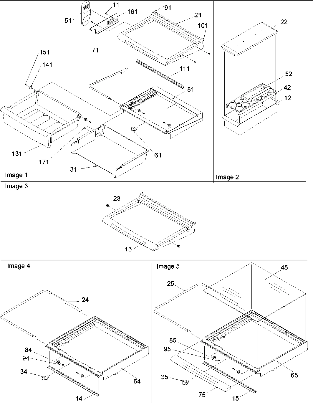 03 - Deli, Shelves, Crisper and Accessories