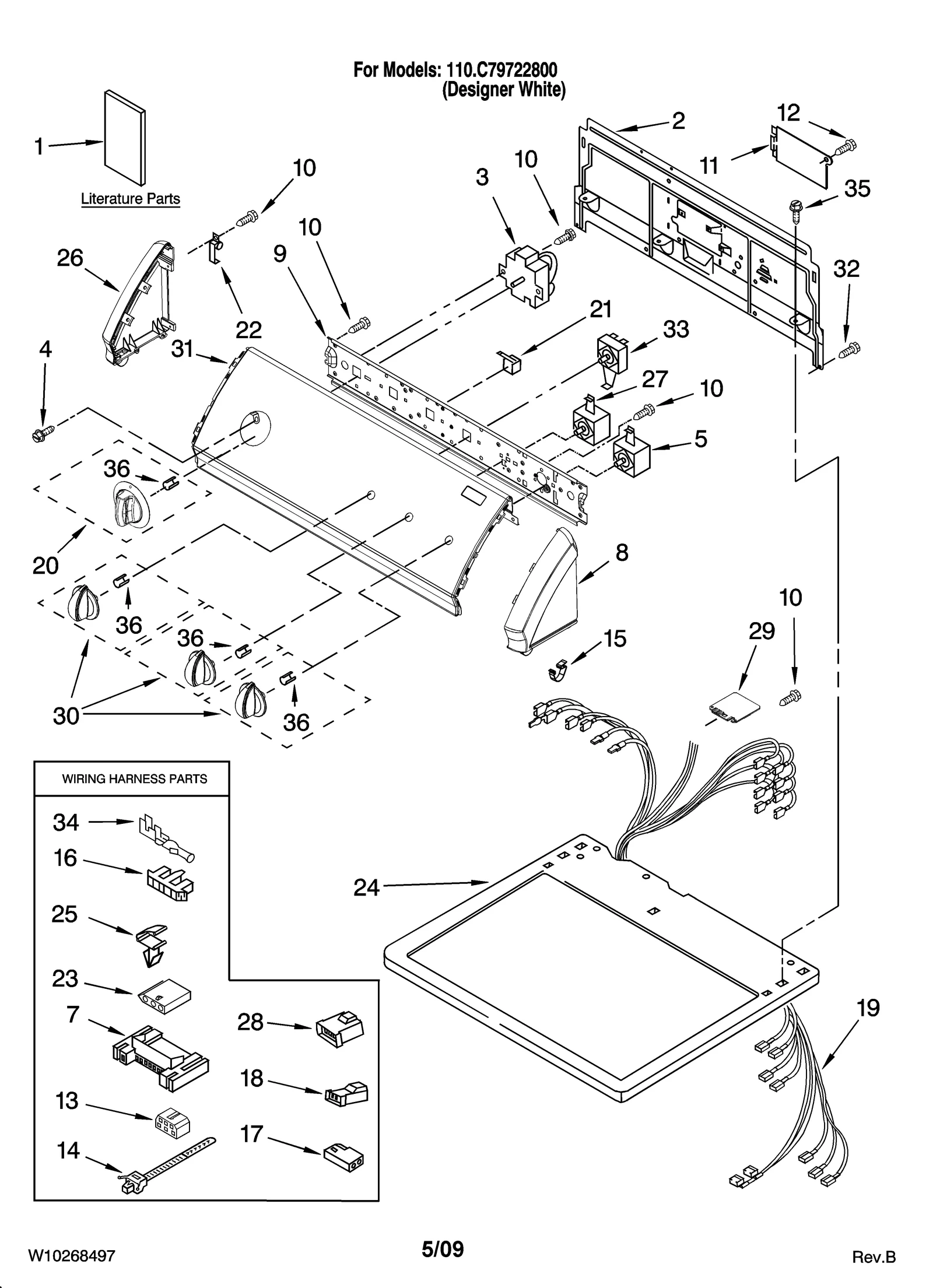 TOP AND CONSOLE PARTS