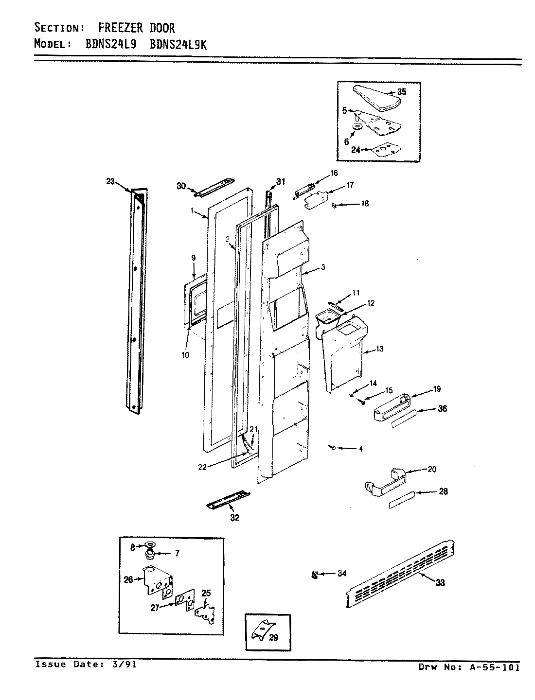 02 - FREEZER DOOR