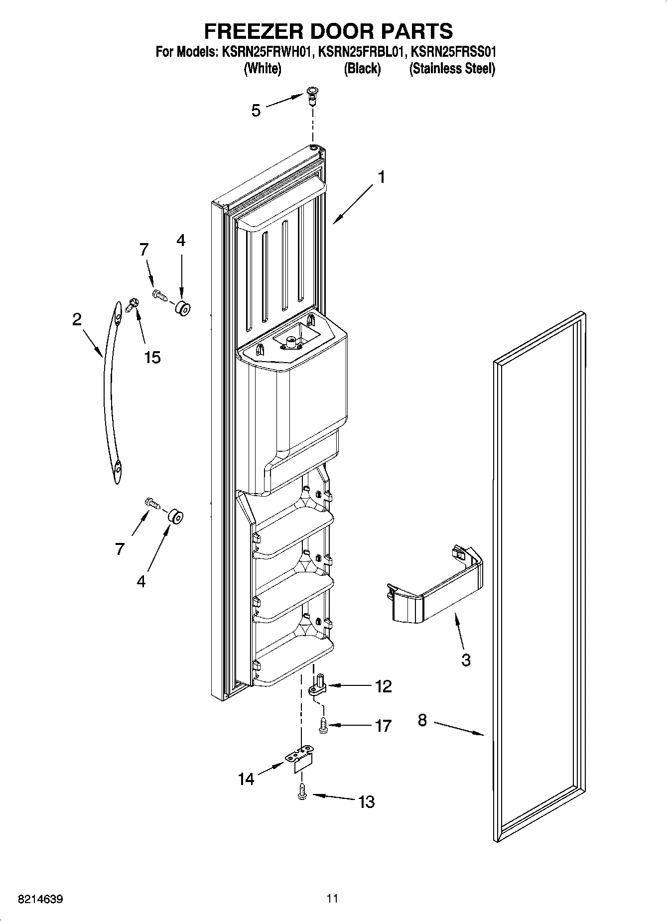 07 - FREEZER DOOR PARTS