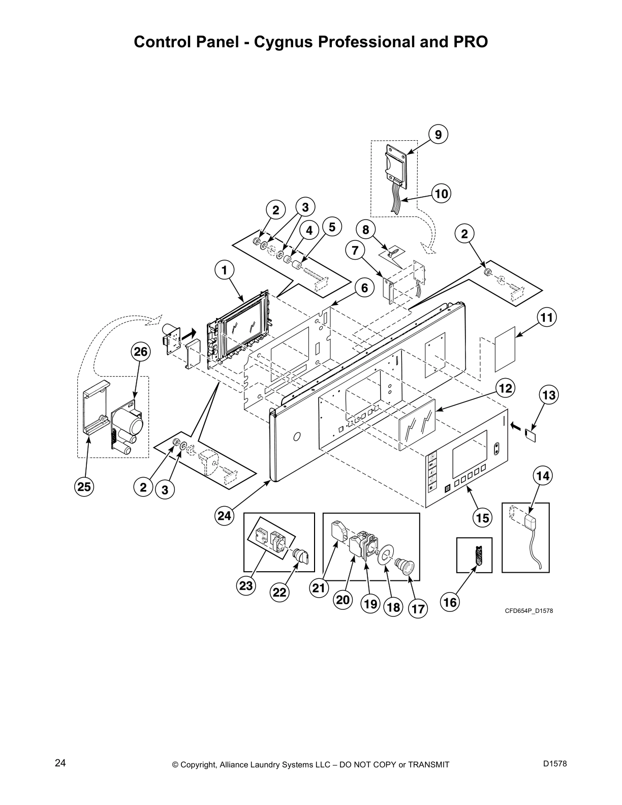 Control Panel - Cygnus Professional and PRO