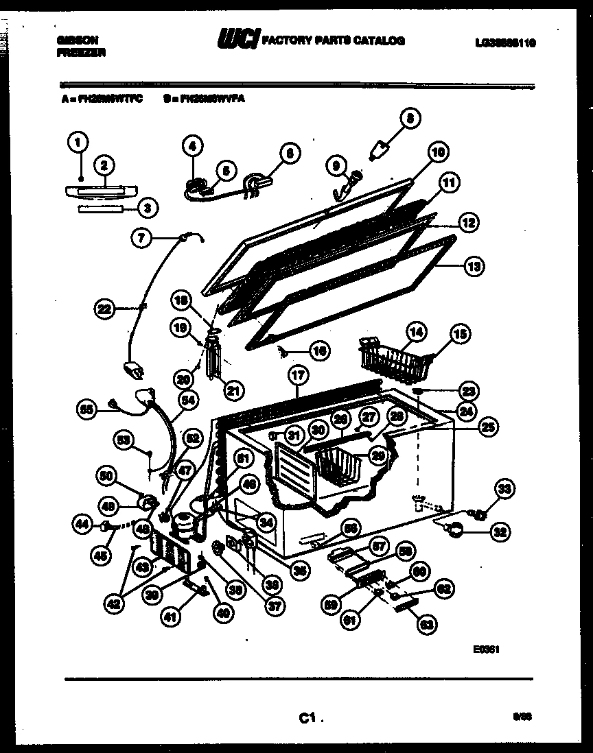 02 - CHEST FREEZER PARTS