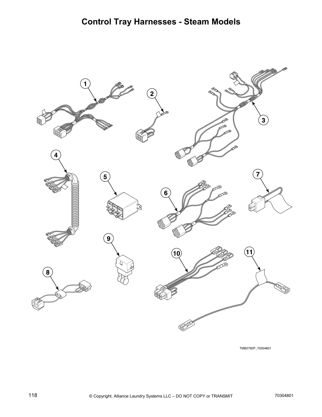 Control Tray Harnesses - Steam Models