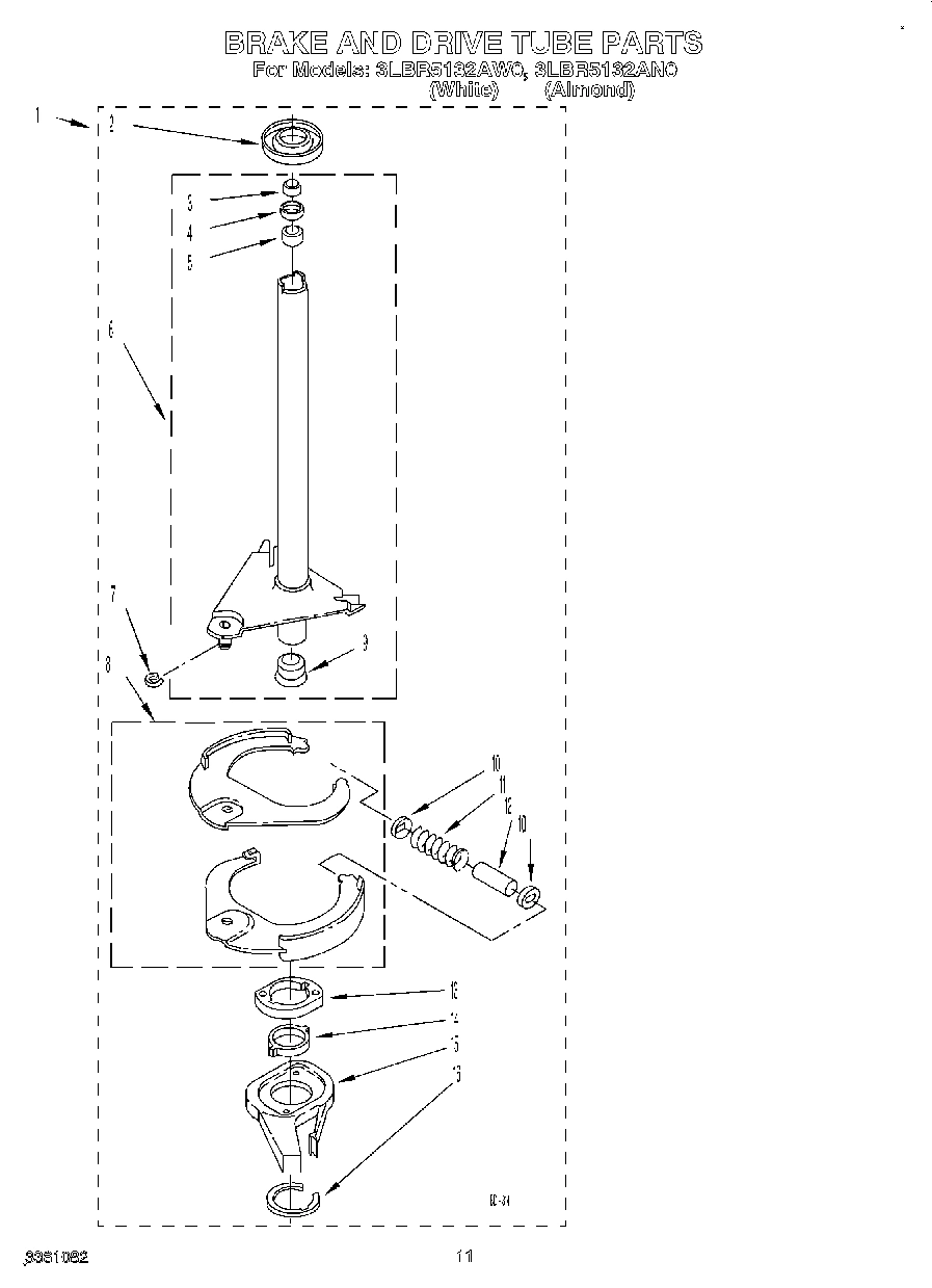 09 - BRAKE AND DRIVE TUBE