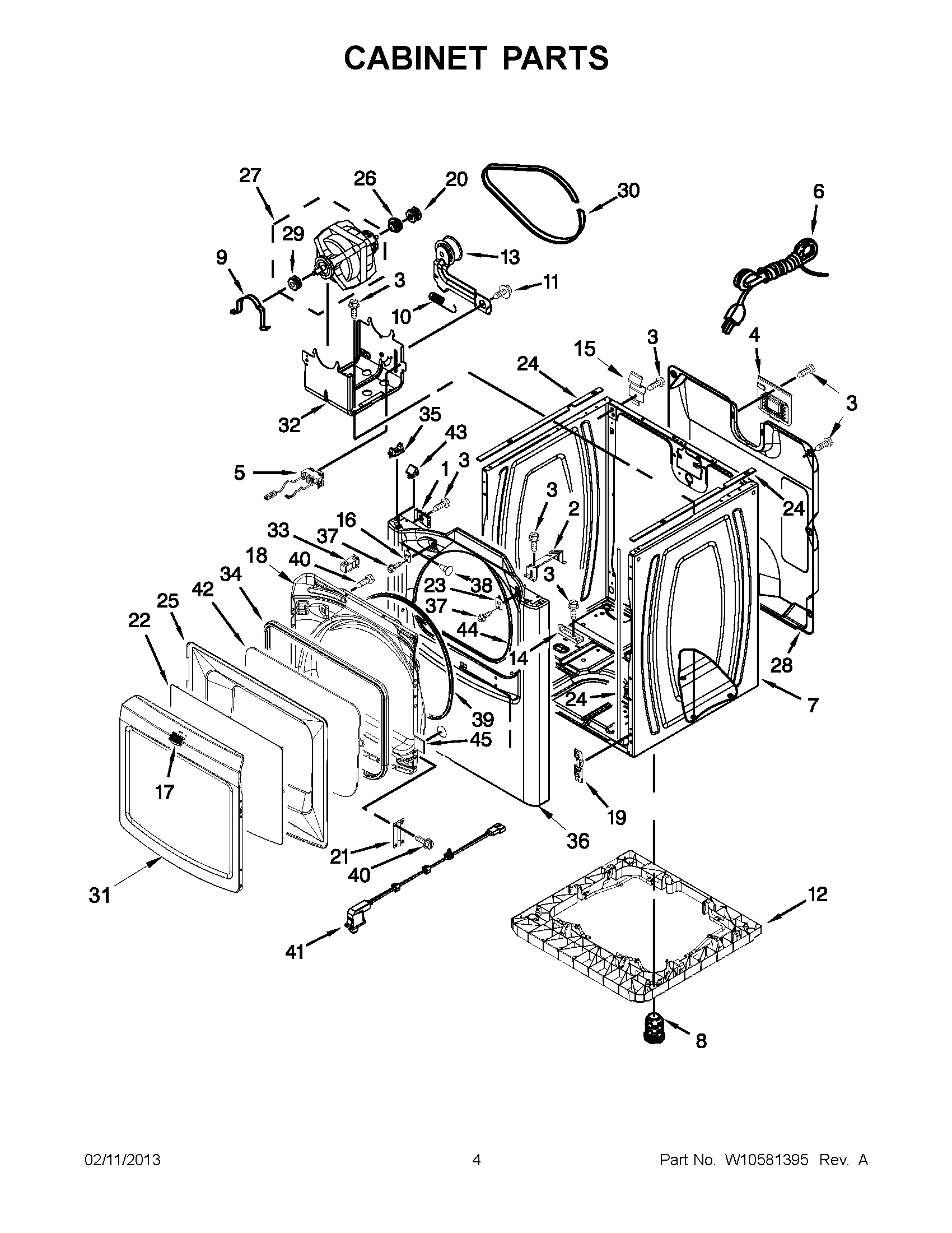 02 - CABINET PARTS