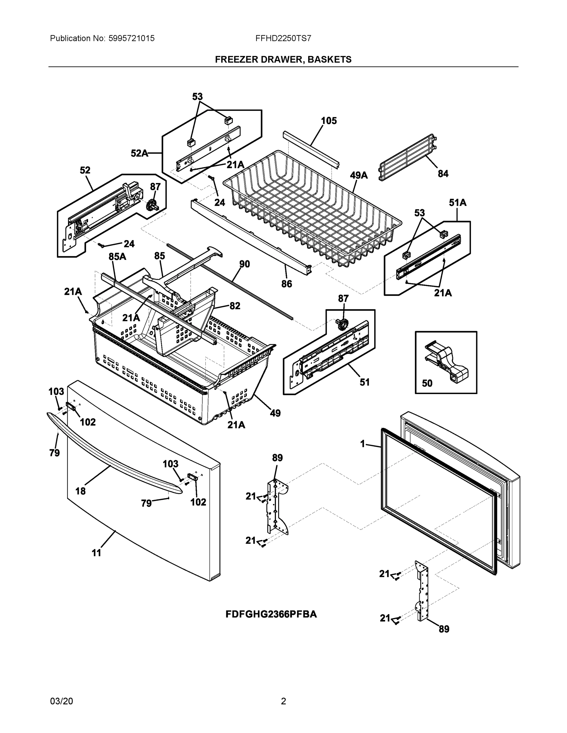 02 - FREEZER DRAWER, BASKETS