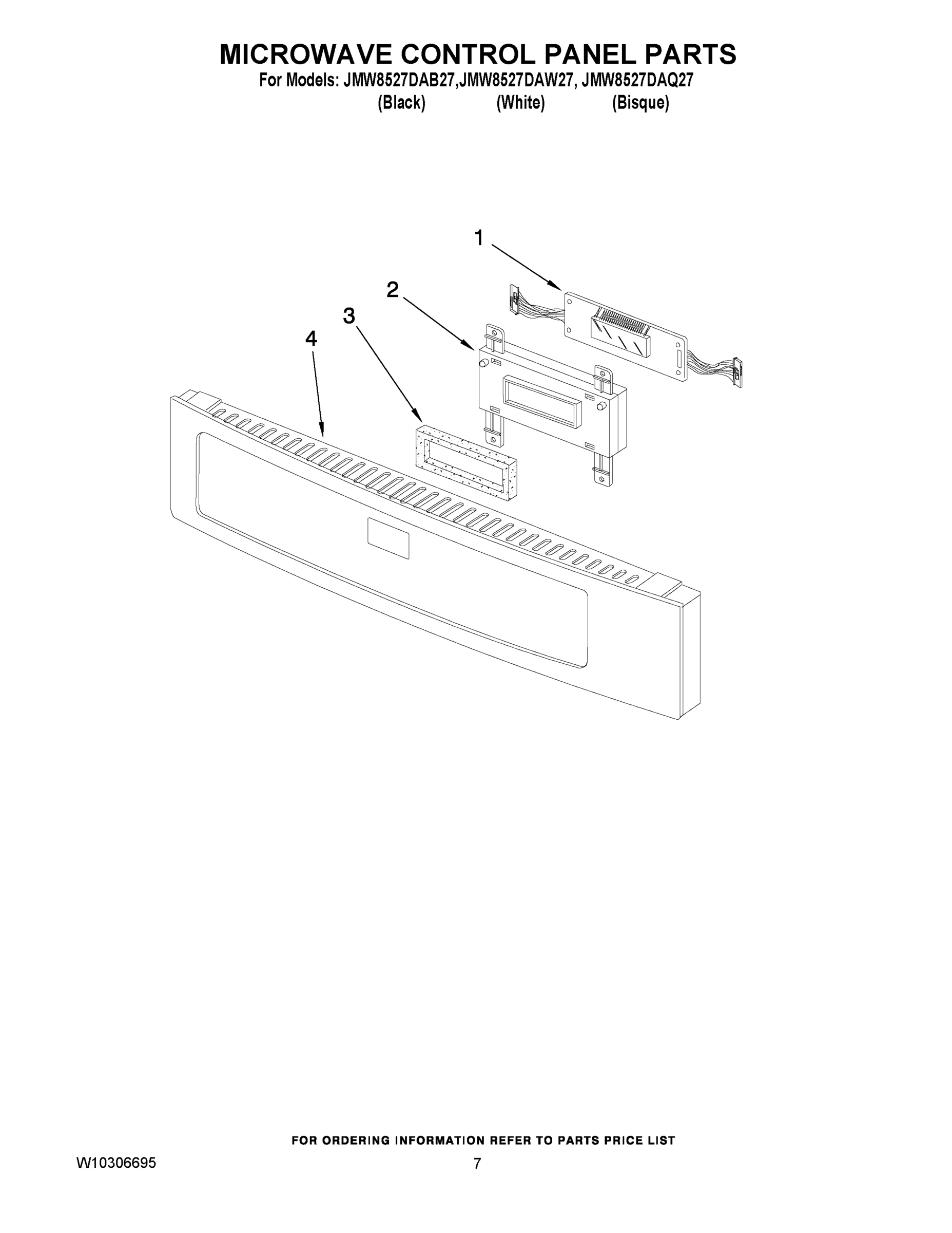 05 - MICROWAVE CONTROL PANEL PARTS