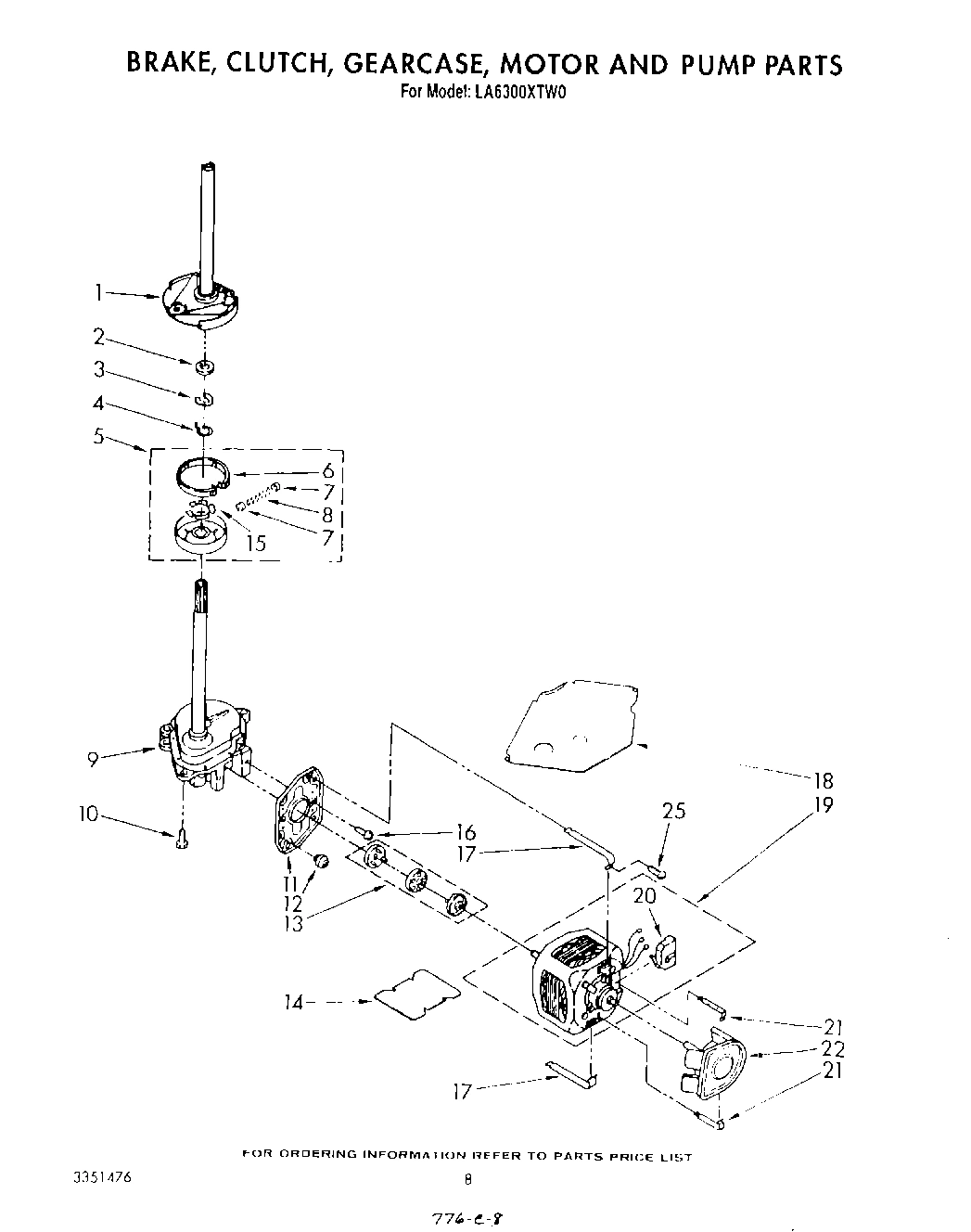 06 - BRAKE, CLUTCH, GEARCASE, MOTOR AND PUMP