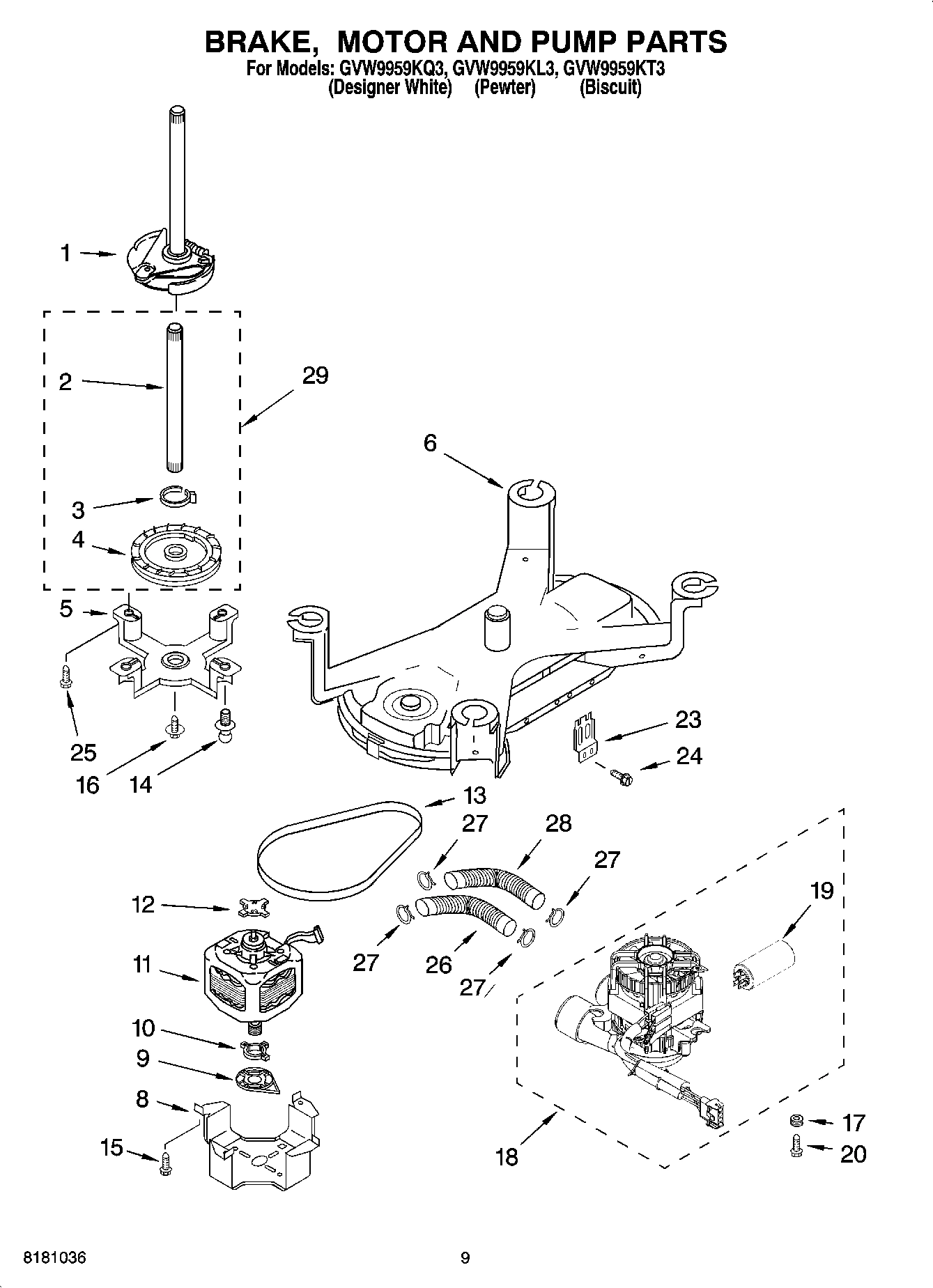 05 - BRAKE, MOTOR AND PUMP PARTS