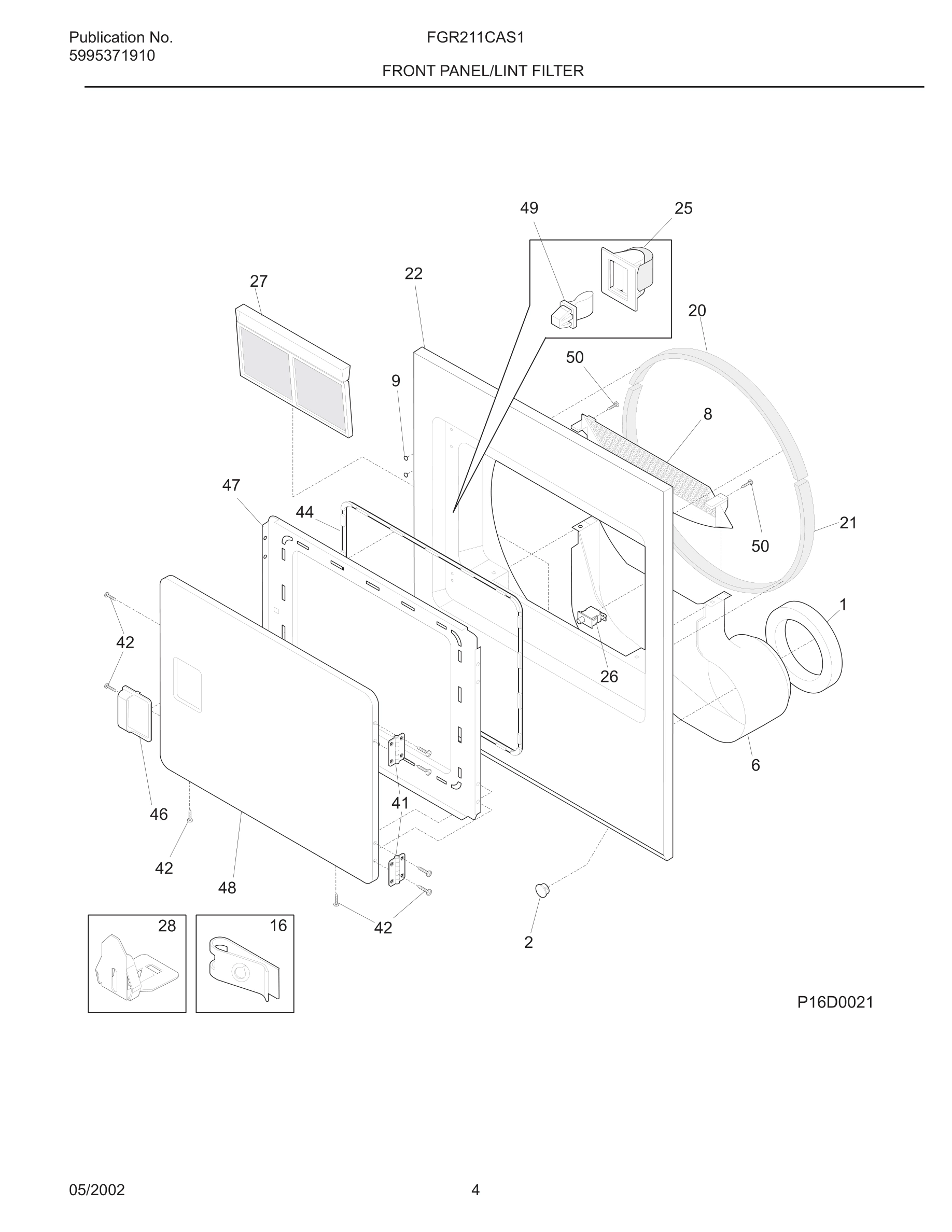05 - FRONT PANEL/LINT FILTER