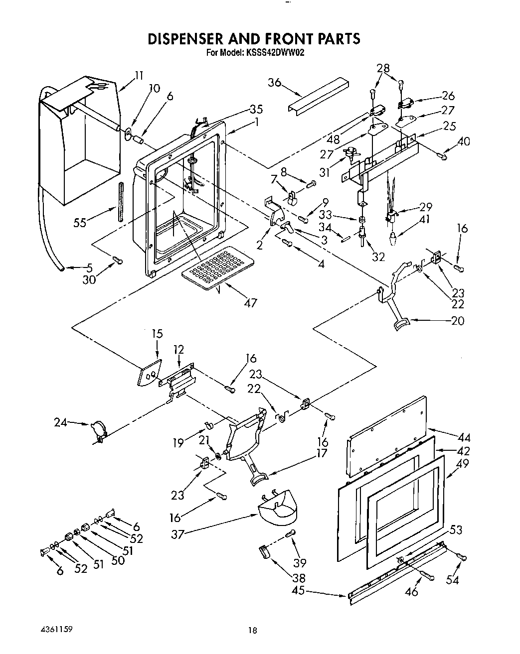 13 - DISPENSER AND FRONT