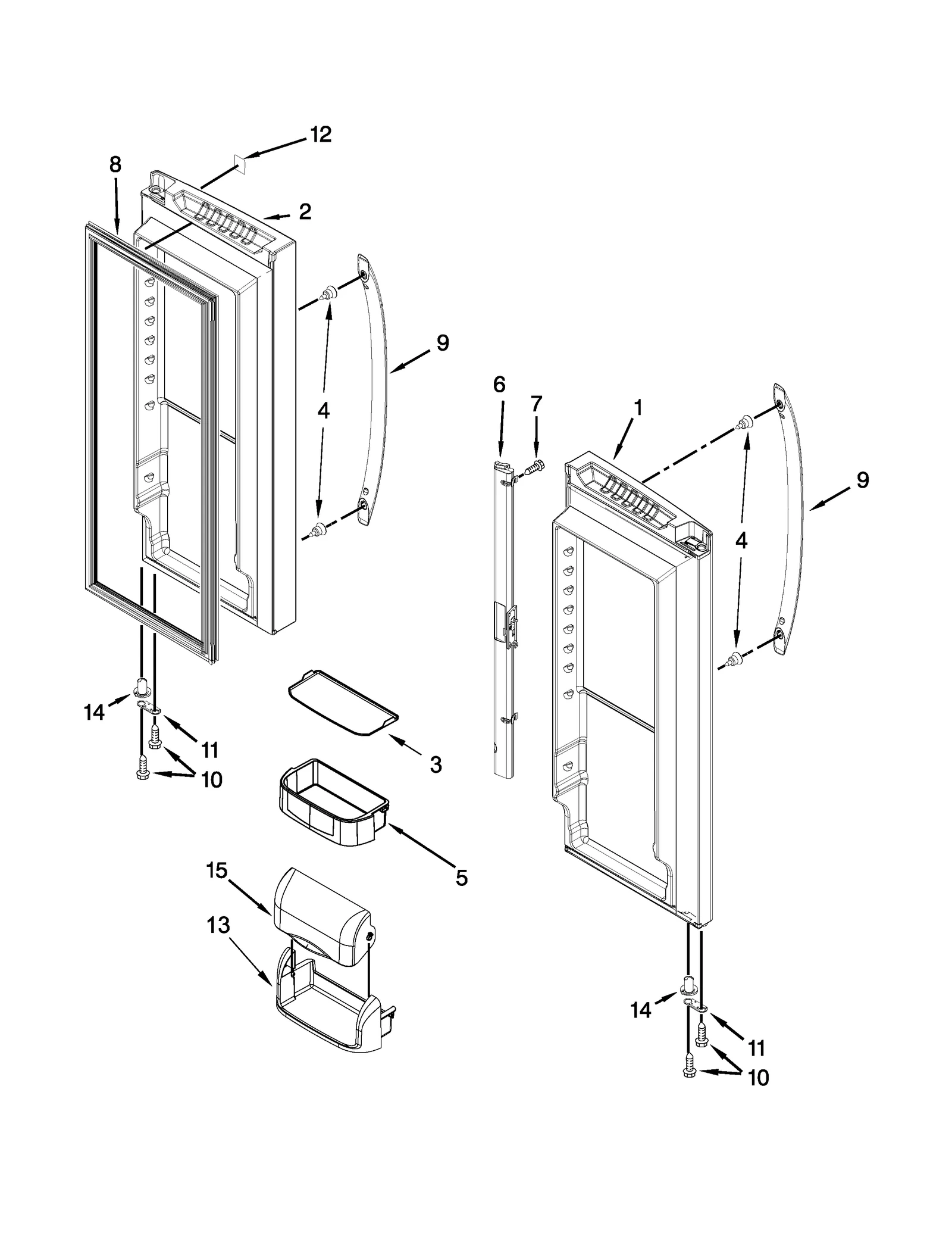 REFRIGERATOR DOOR PARTS