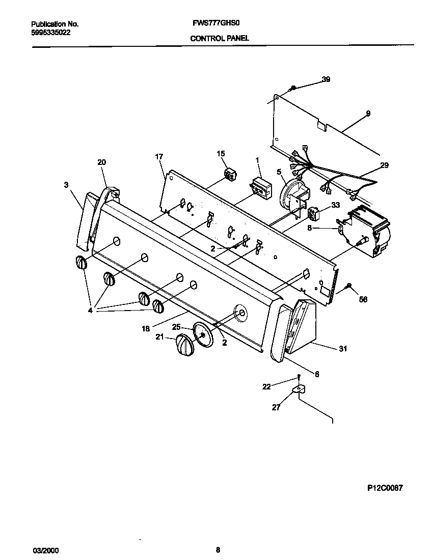 05 - P12C0087 CONTROL PANEL