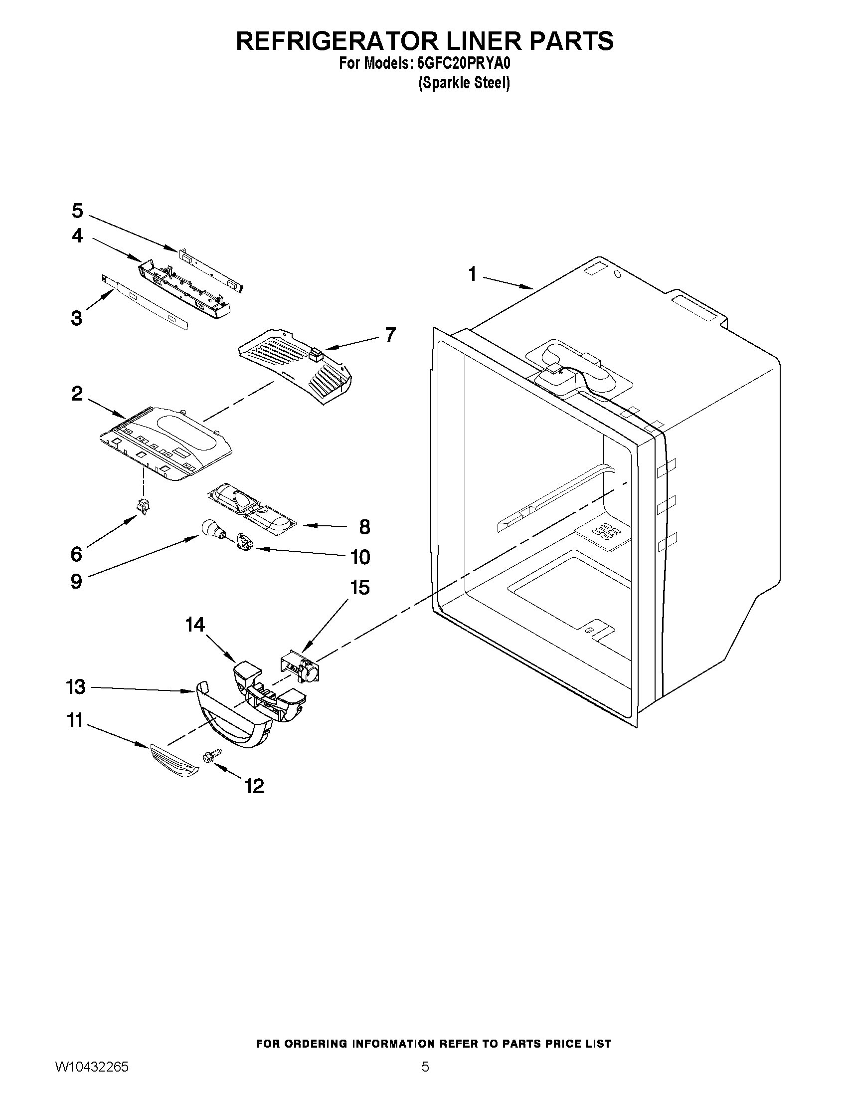 03 - REFRIGERATOR LINER PARTS