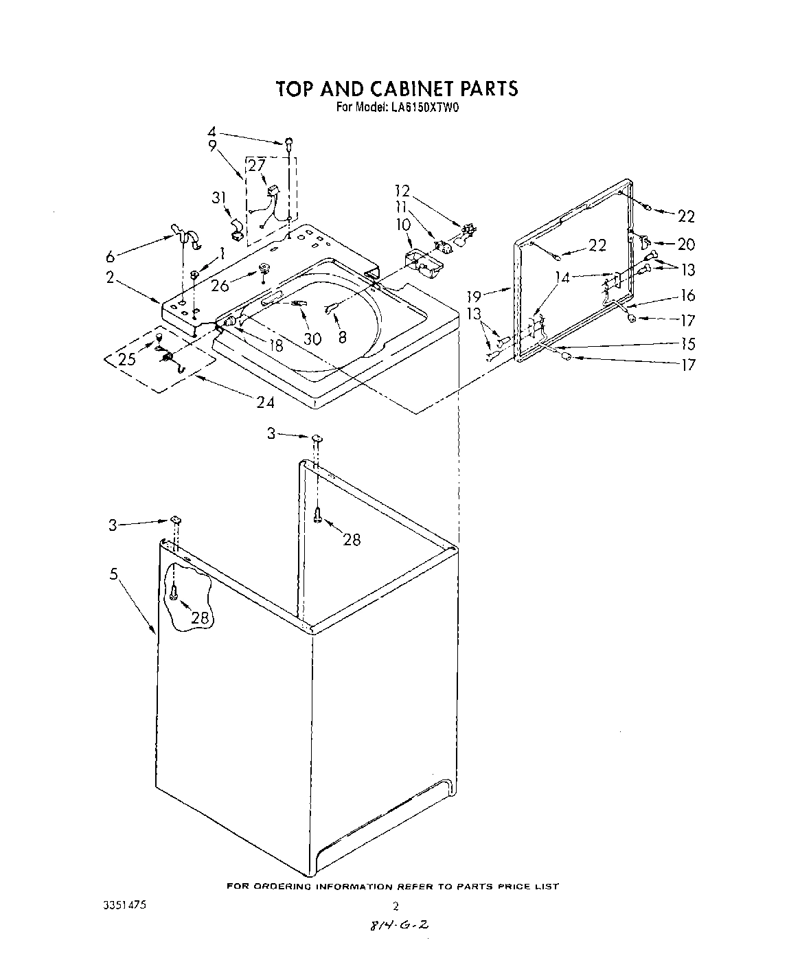 02 - TOP AND CABINET , LIT/OPTIONAL