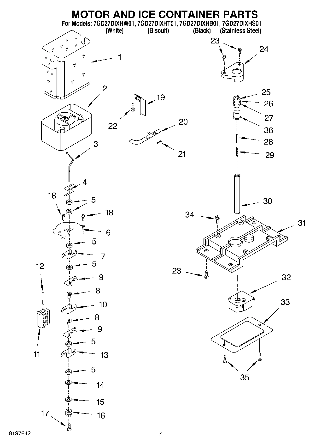 05 - MOTOR AND ICE CONTAINER