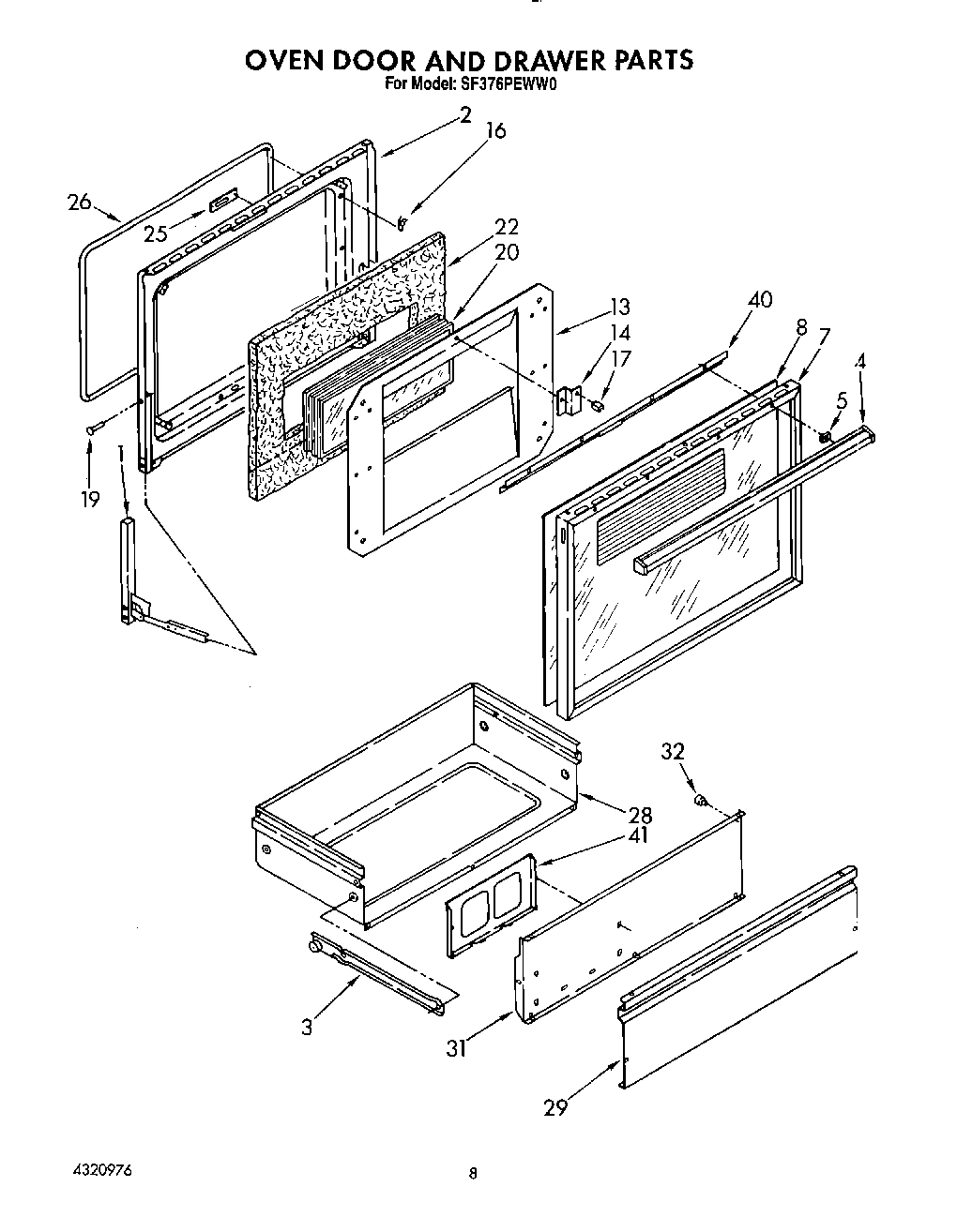 06 - OVEN DOOR AND DRAWER