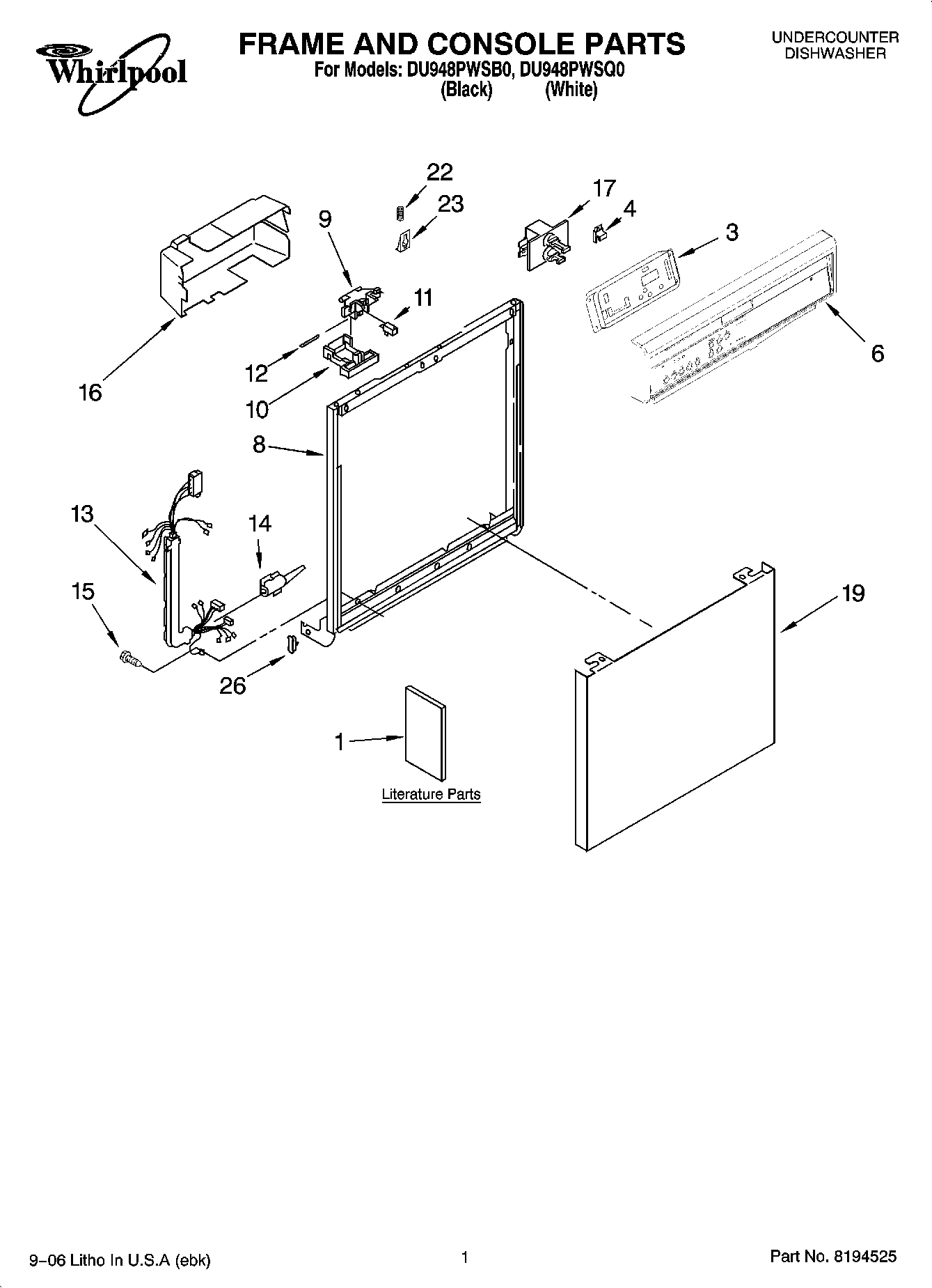 01 - FRAME AND CONSOLE PARTS